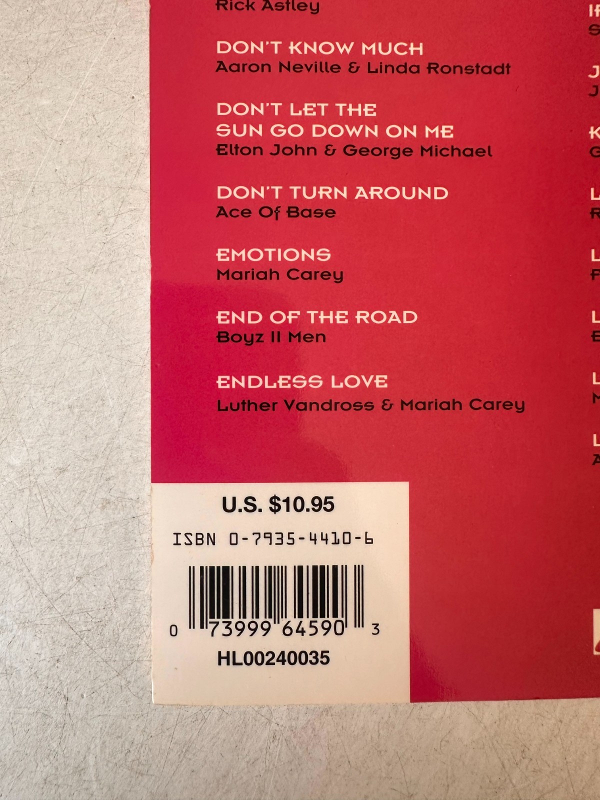 65 Hits of the 90&rsquo;s Fake Book : C Edition by Not Available 1995 Otabind