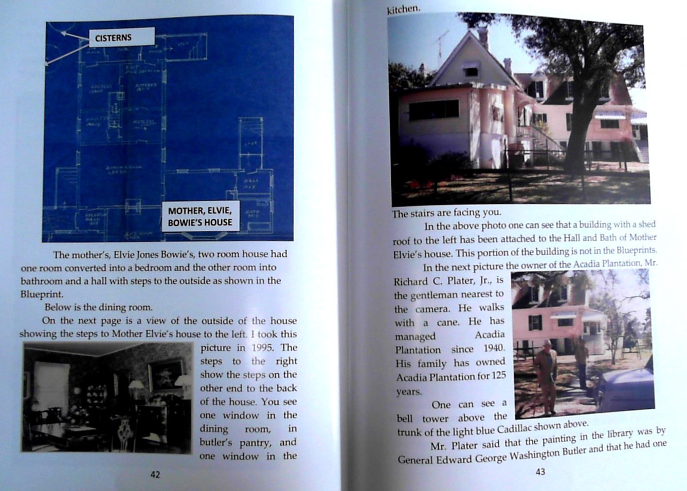2 in 1 Books on Jim Bowie Edwin Forrest Knife & Acadia Plantation Bowie&rsquo;s Home