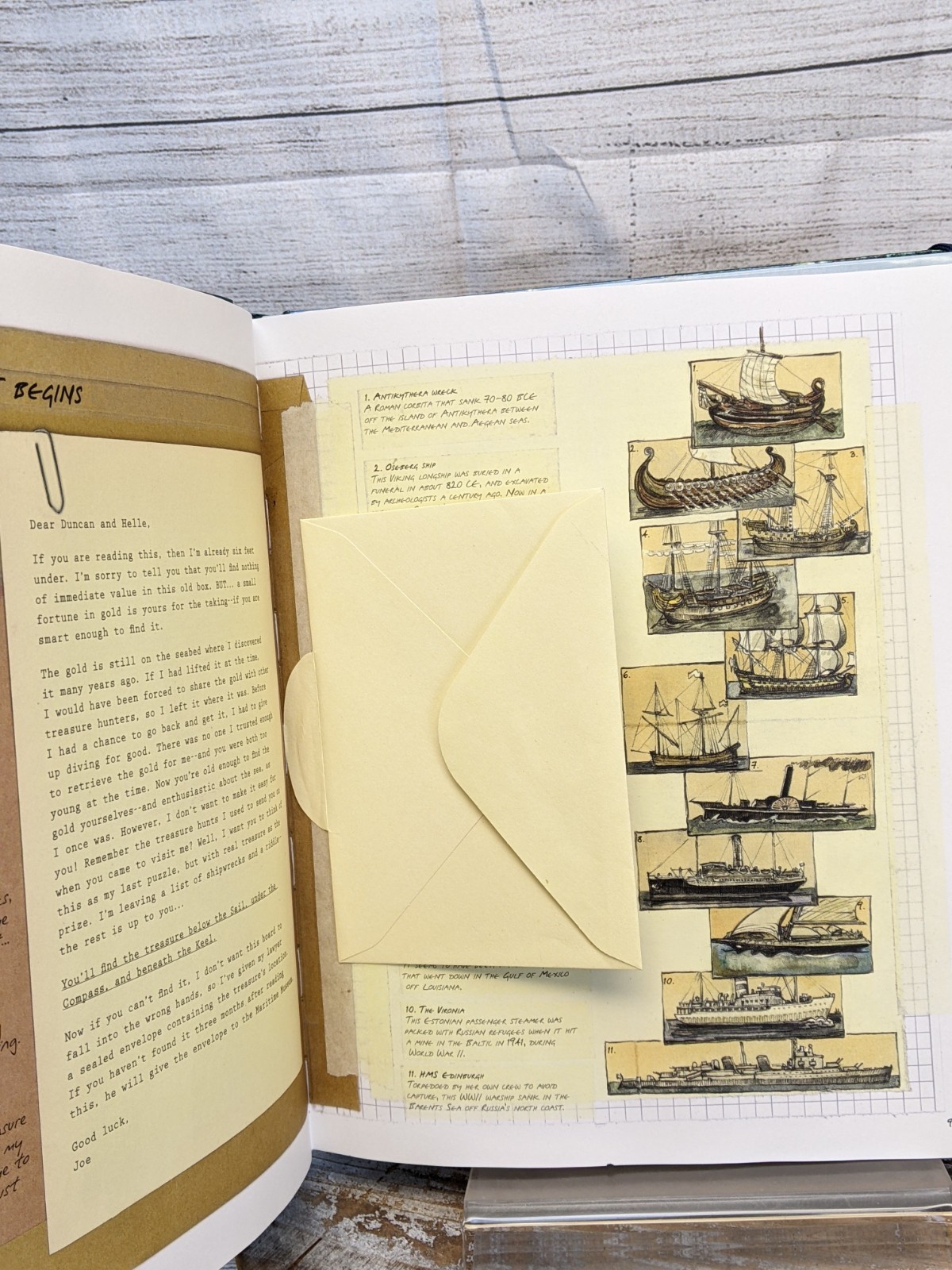 Duncan Cameron&rsquo;s Shipwreck Detective With Compass & Dive Log HC