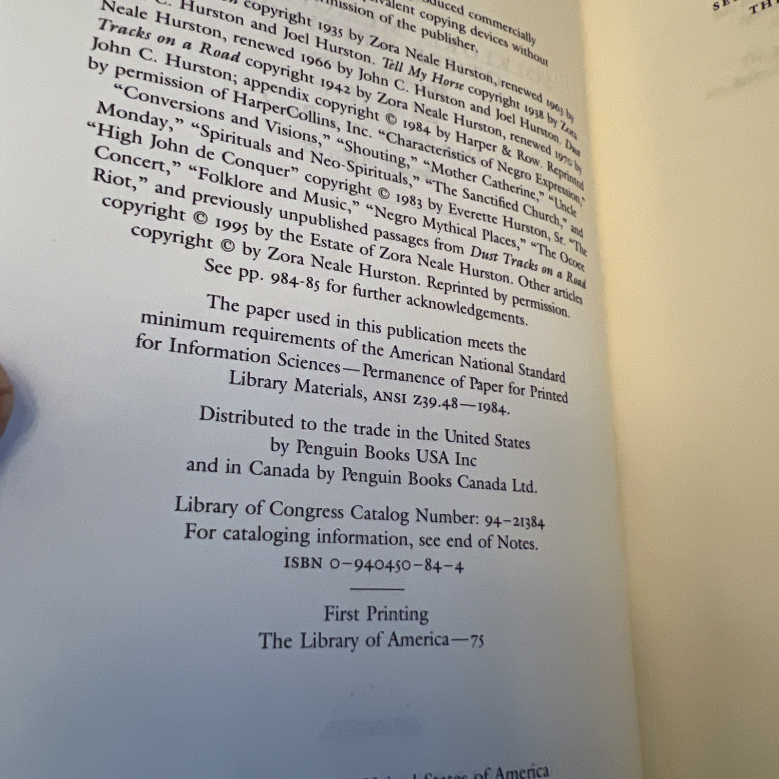 Zora Neale Hurston: Folklore, Memoirs, and Other Writings (LOA #75) : Mules and