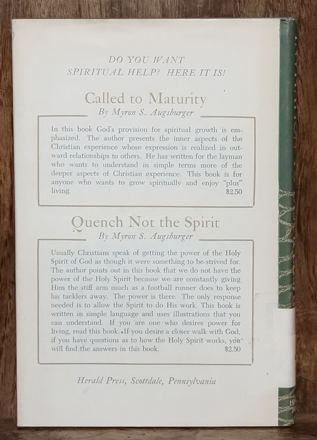 Invitation to Discipleship Message of Evangelism Myron Augsburger Herald Press 1