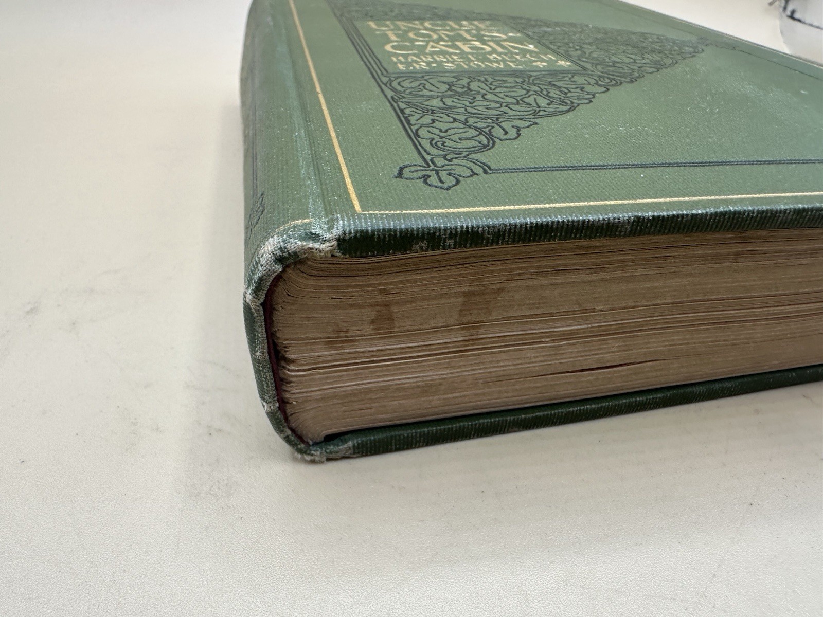 Antique 1897 Uncle Tom&rsquo;s Cabin Thomas Crowell Gold Gilt Illustrated Toms Book