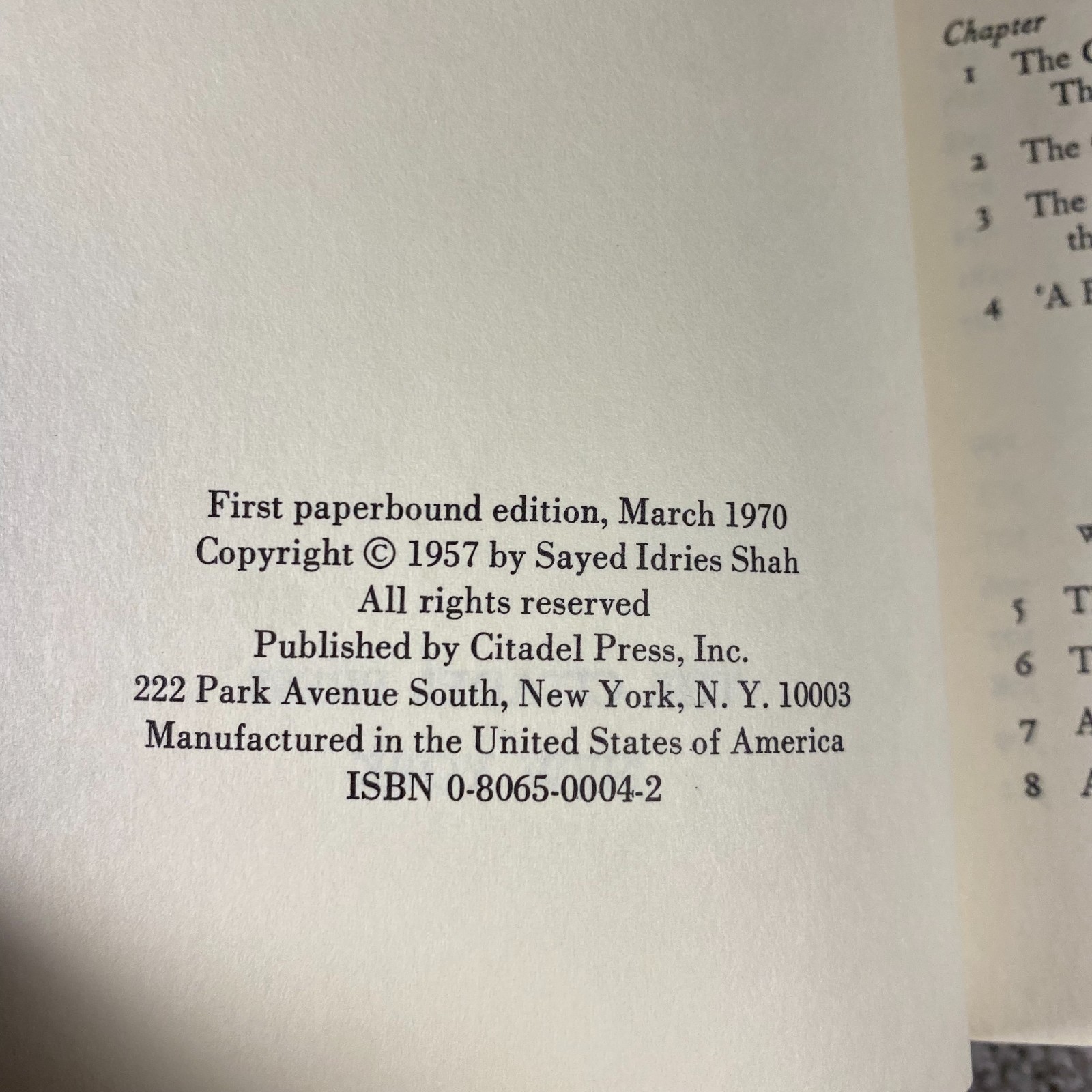 The Secret Lore of Magic, Sayed Idries Shah First Paperbound Edition Book, 1970