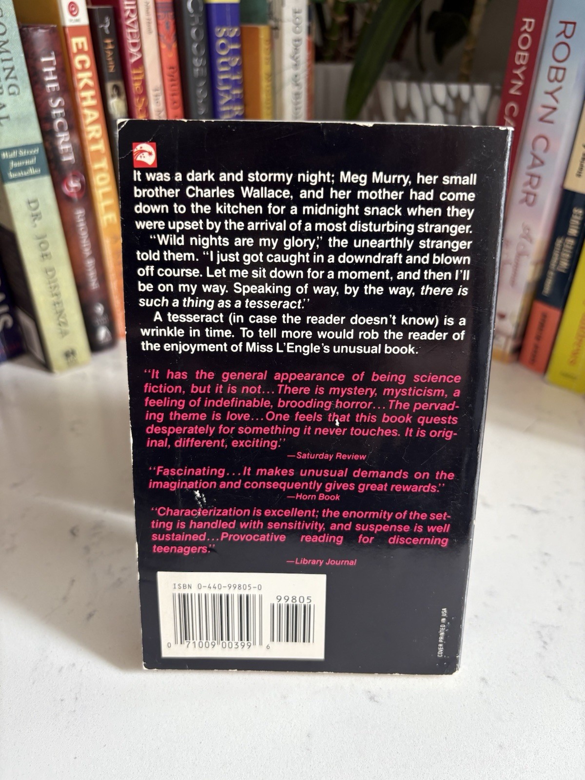 Madeleine L&rsquo;Engle A Wrinkle in Time Paperback Dell Publishing Fantasy 1976