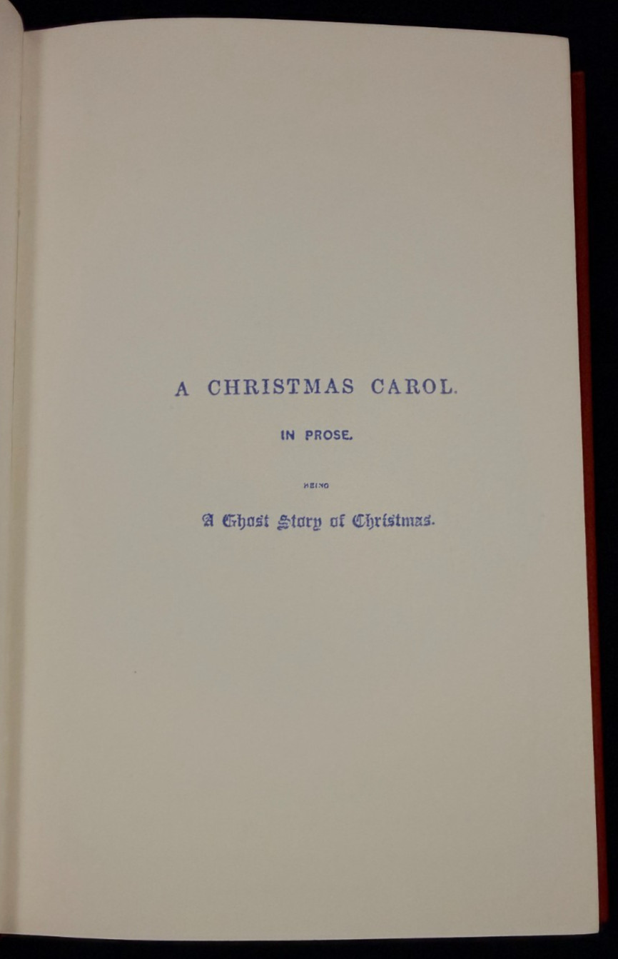 A Christmas Carol – 1st Edition Exclusive Holiday Replica 1843 – Charles Dickens