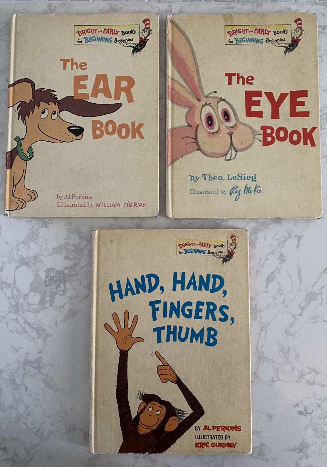 Lot of 3 Vintage Dr. Suess Bright & Early Beginner Books 1960&rsquo;s