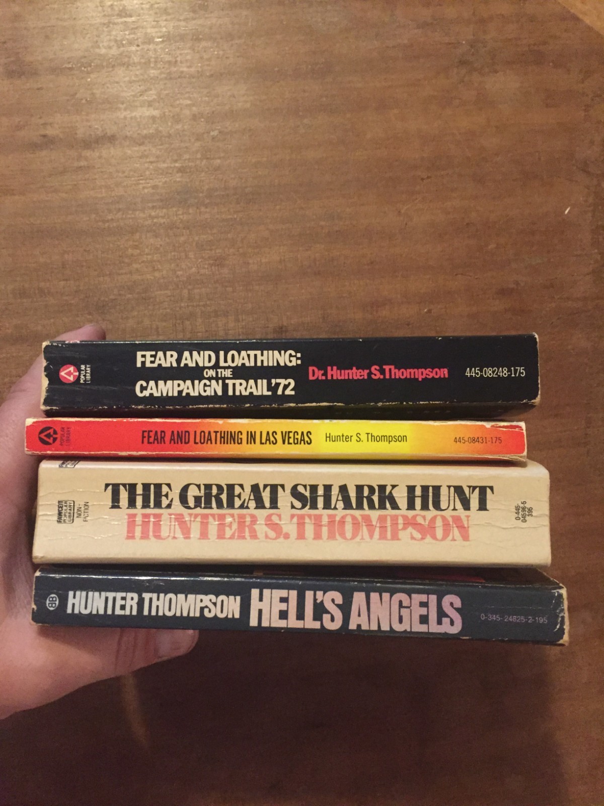 HUNTER S. THOMPSON Paperback Book Lot x4 1970&rsquo;s See Description