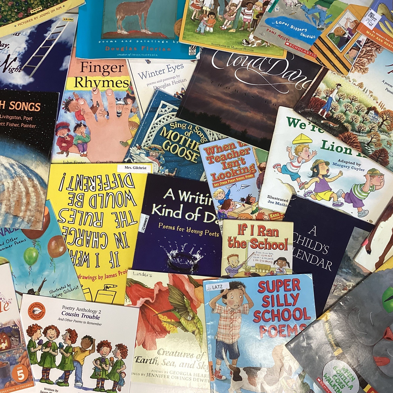 Poetry Poems Rhymes Children&rsquo;s Random Preschool Daycare Classroom 20 Book Lot