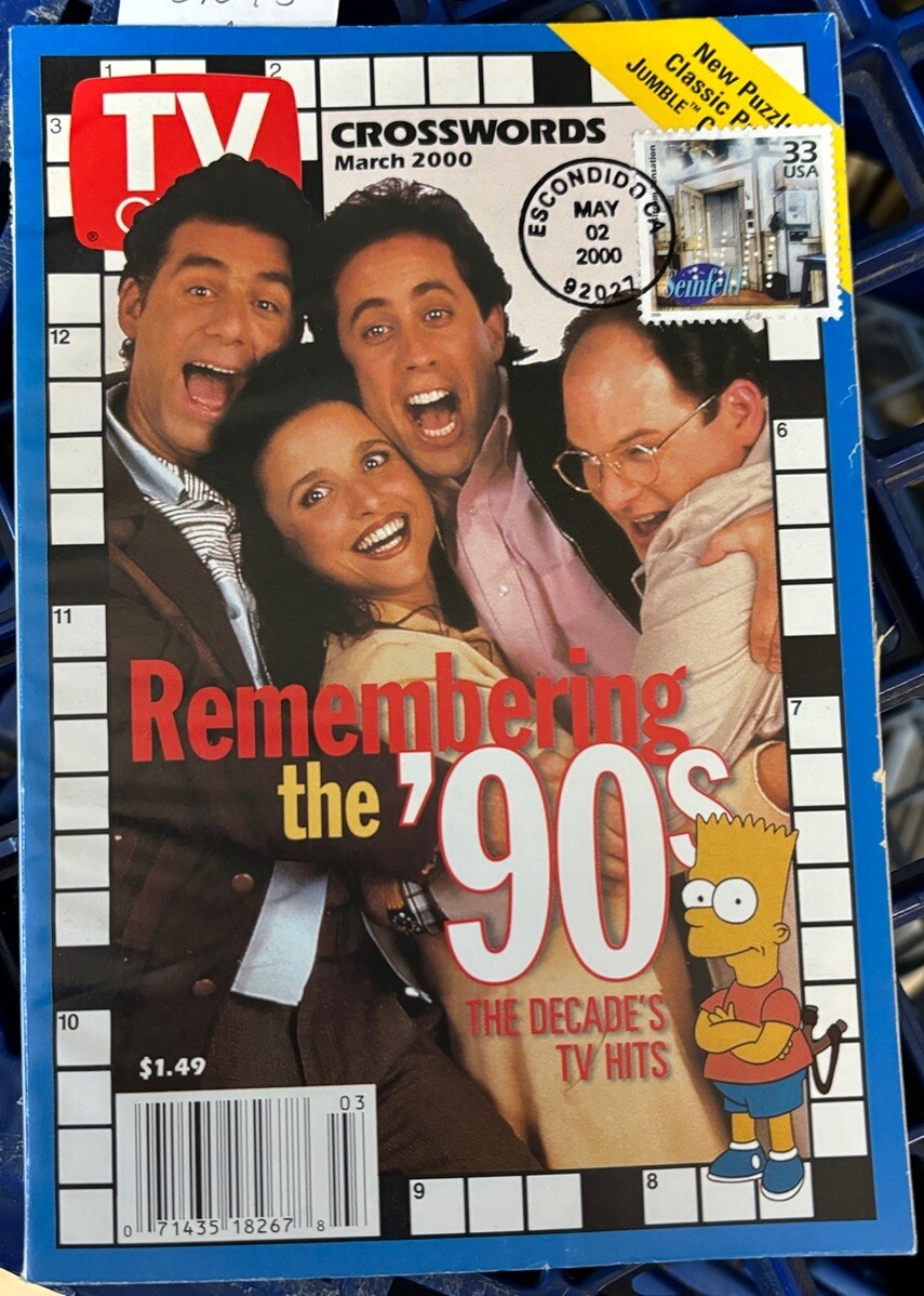 TV Guide Crosswords, March 2000: Remembering the &rsquo;90&Prime;s [Paperback] various
