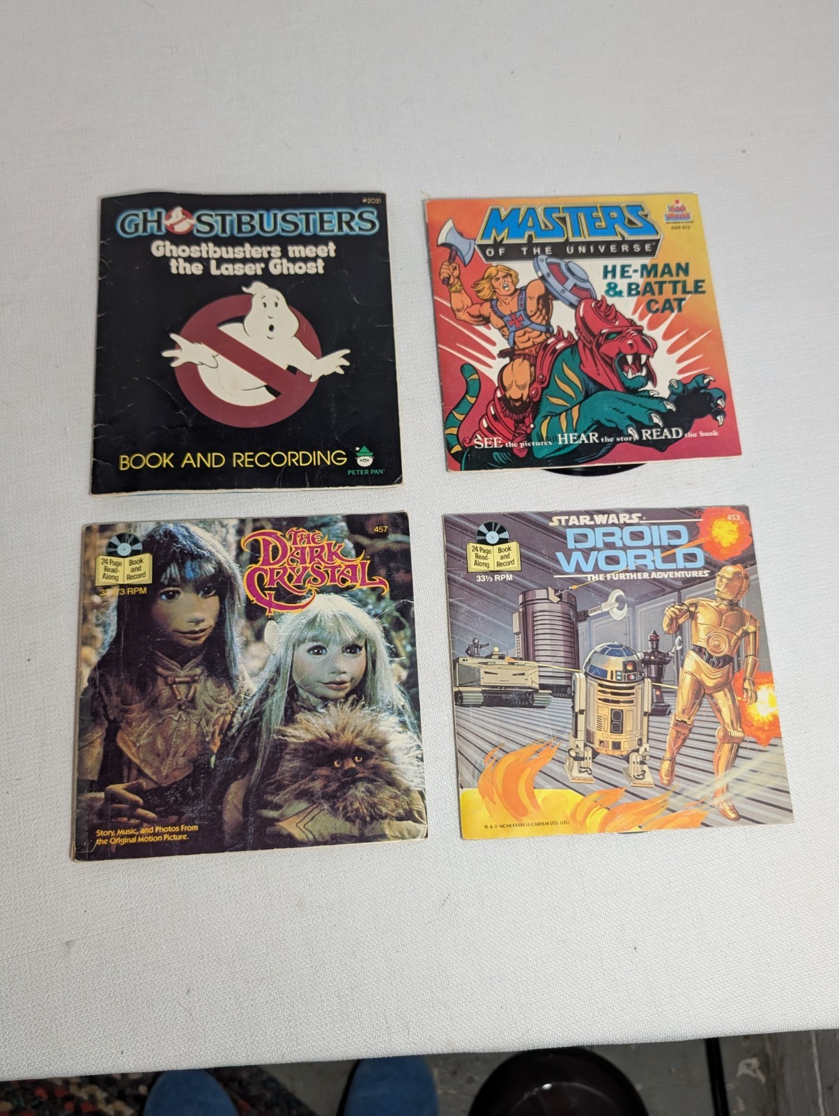 1980&rsquo;s Ghostbusters The Dark Crystal Star Wars Masters Universe Record Book Lot