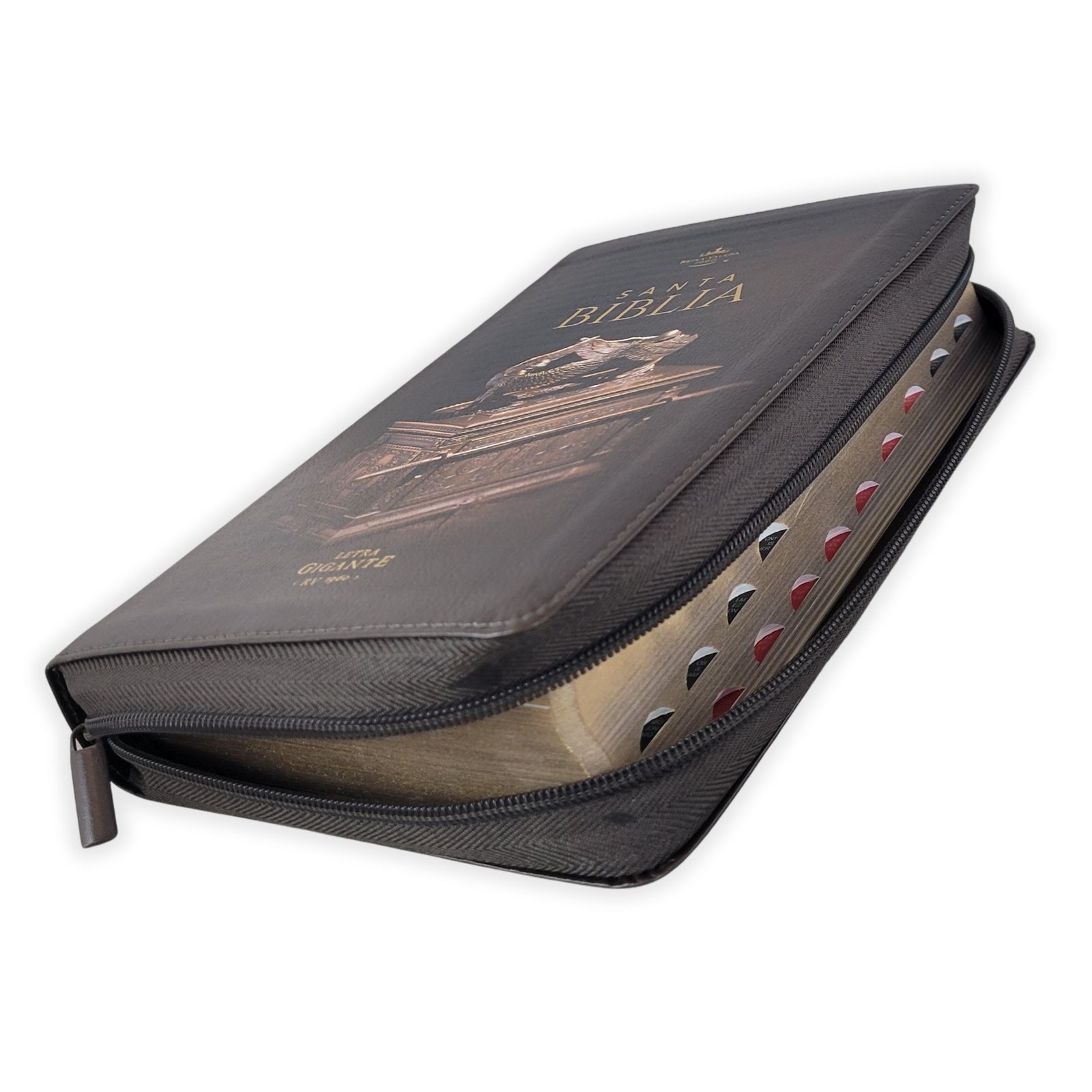 Biblia con Cierre Letra Gigante Manual 14 puntos RV1960 imit piel negro con i…