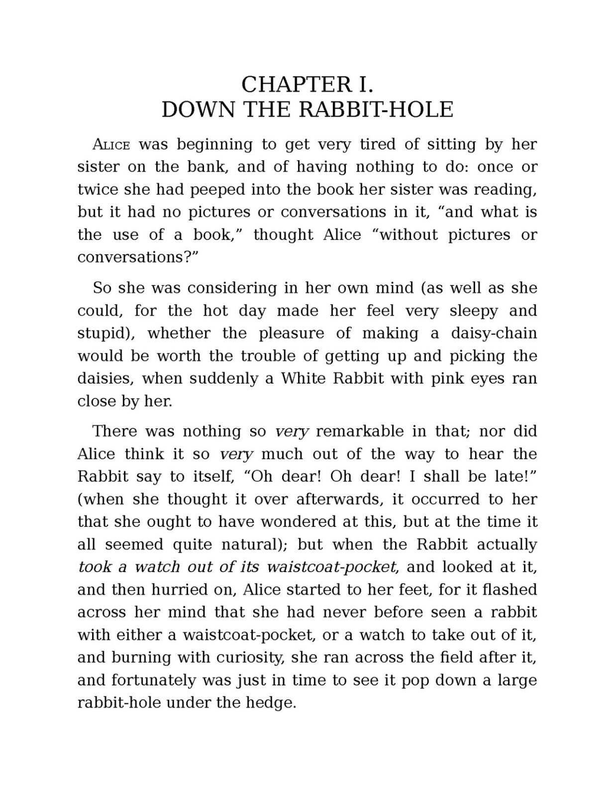 1899 Alice&rsquo;s Adventures in Wonderland 144 Pages