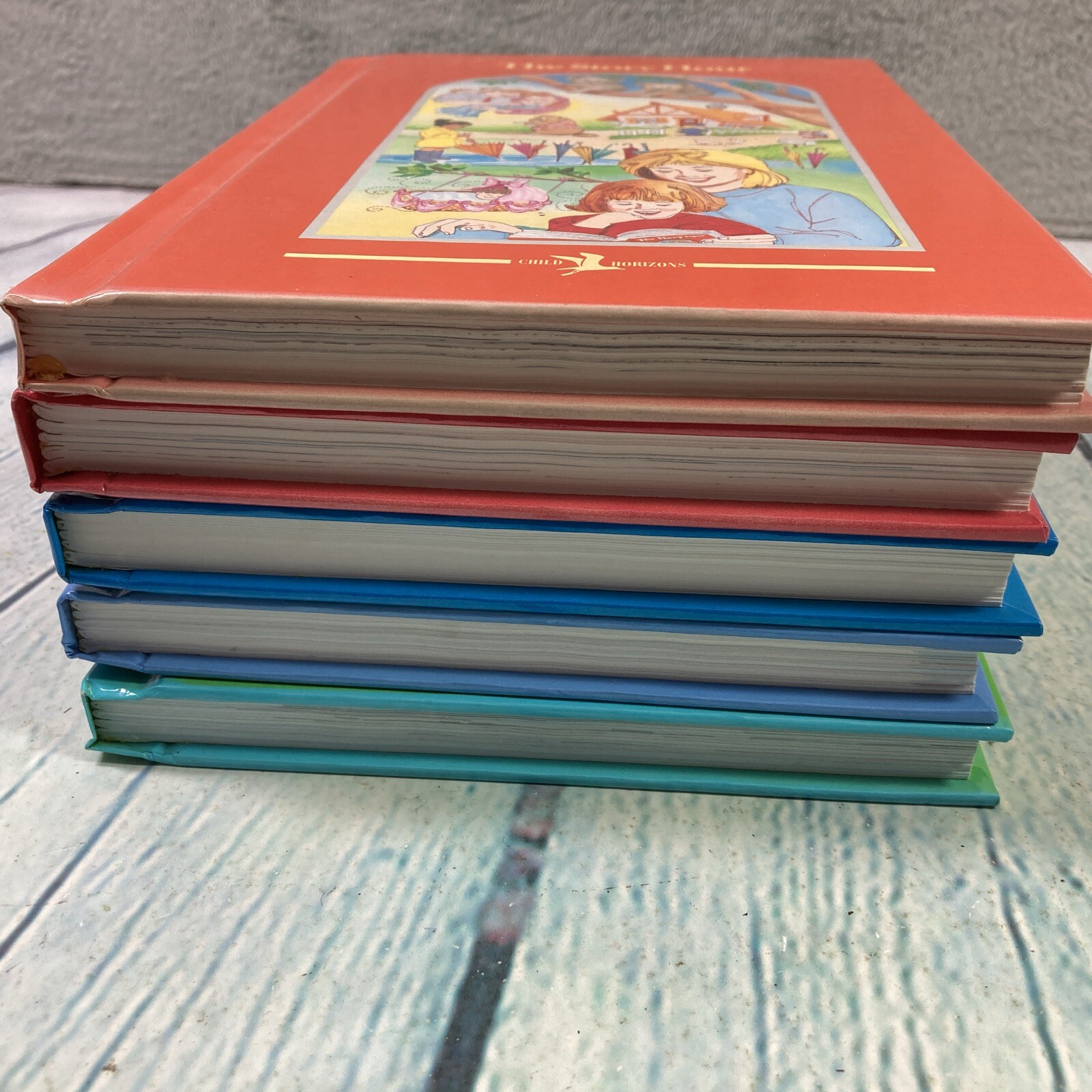 1993 Child Horizons Children Books Lot of 5 Hardback Homeschooling Education