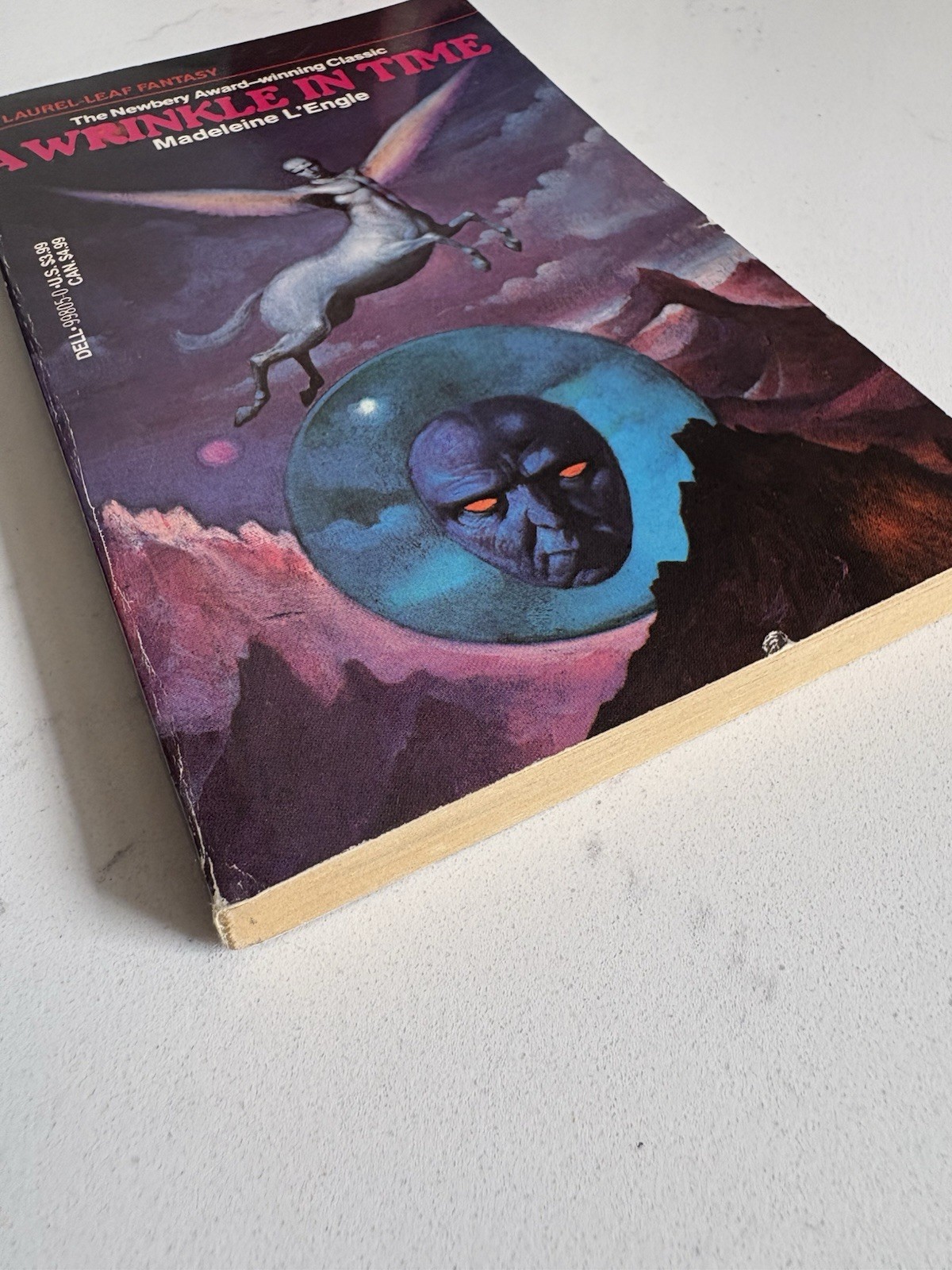 Madeleine L&rsquo;Engle A Wrinkle in Time Paperback Dell Publishing Fantasy 1976