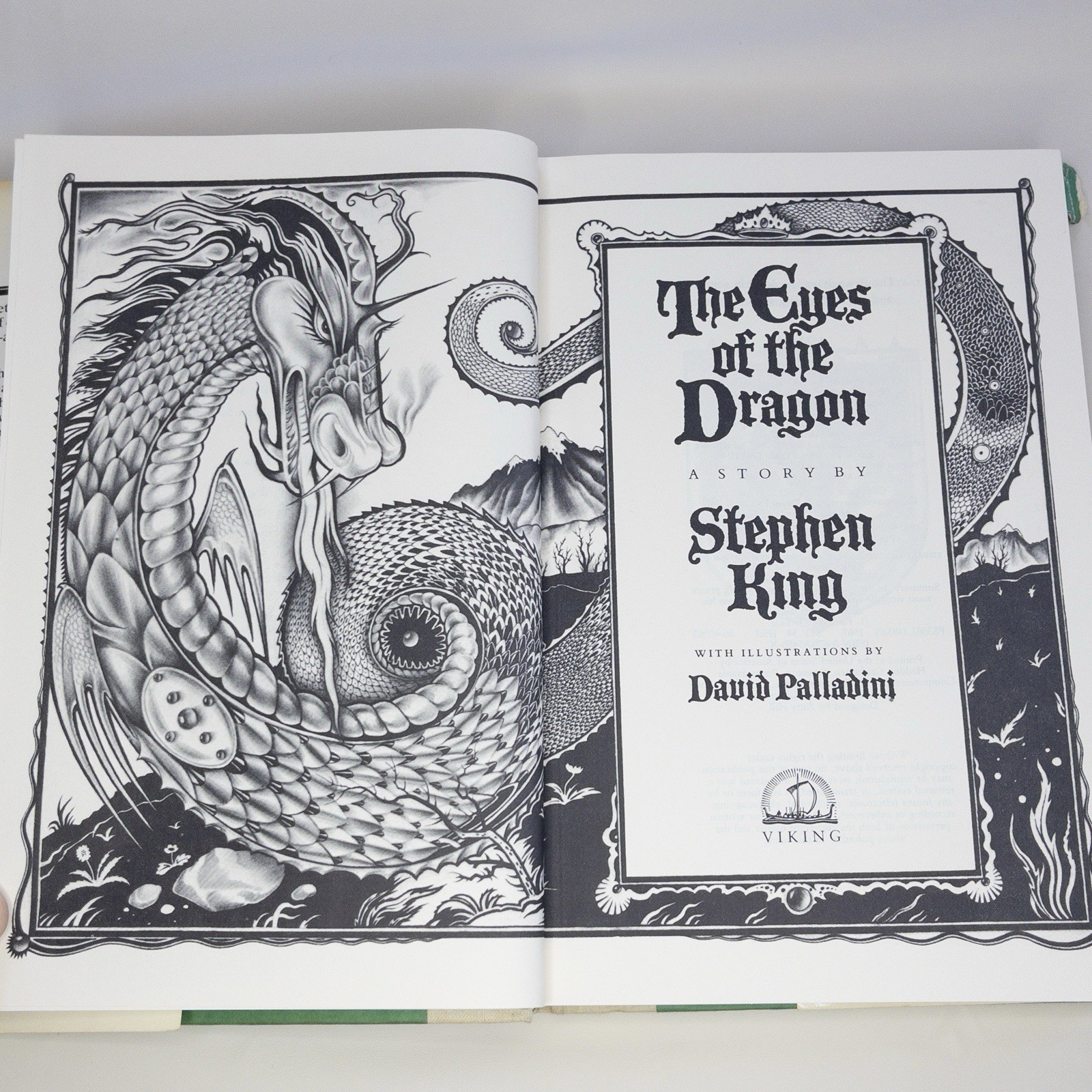 The Eyes of the Dragon – Stephen King 1987 TRUE FIRST EDITION – Viking Hardcover
