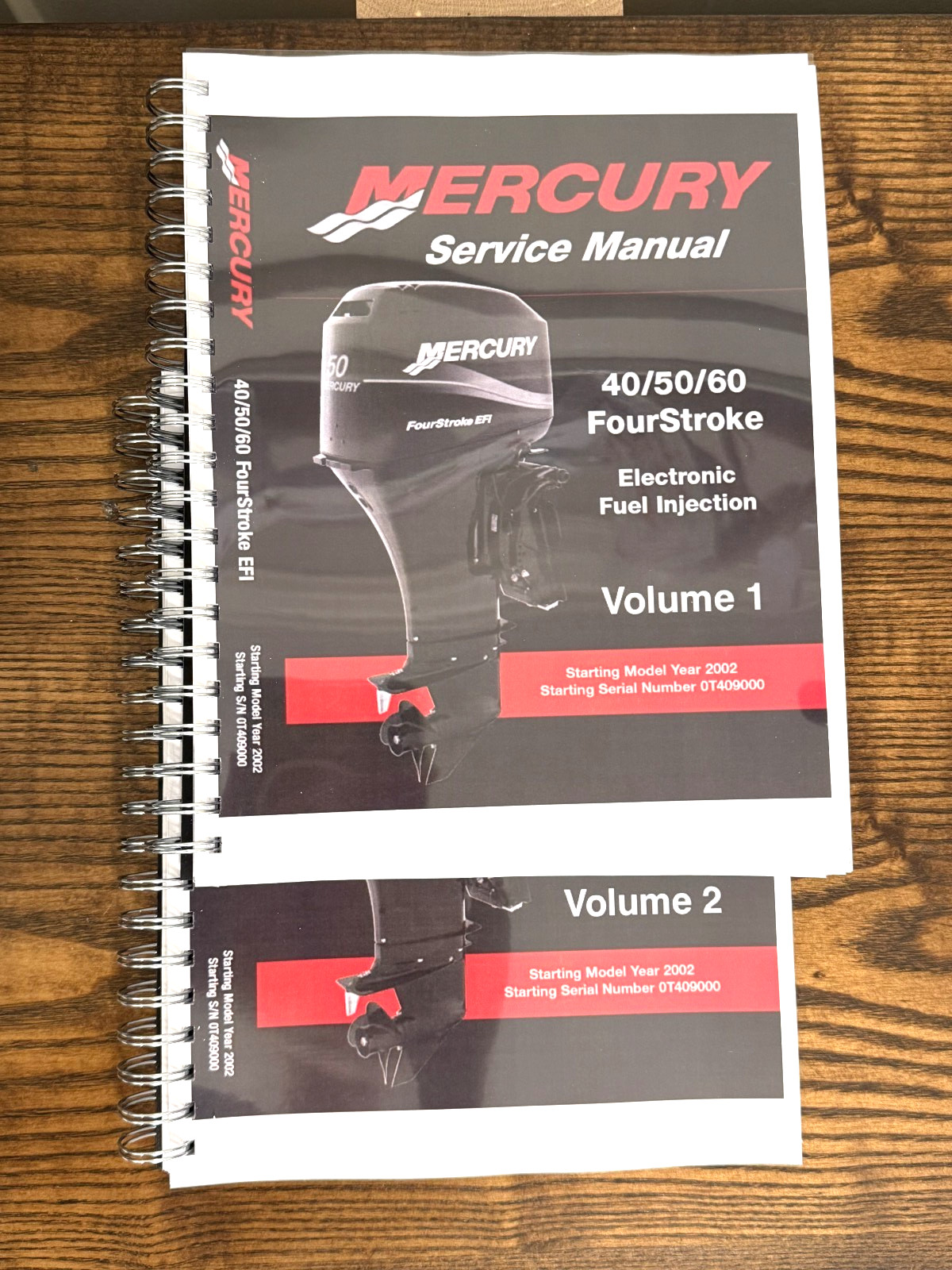 MERCURY Outboard 40 50 60 4-Stroke EFI Service Manual WIREBIND, COVERS, FOLDOUTS