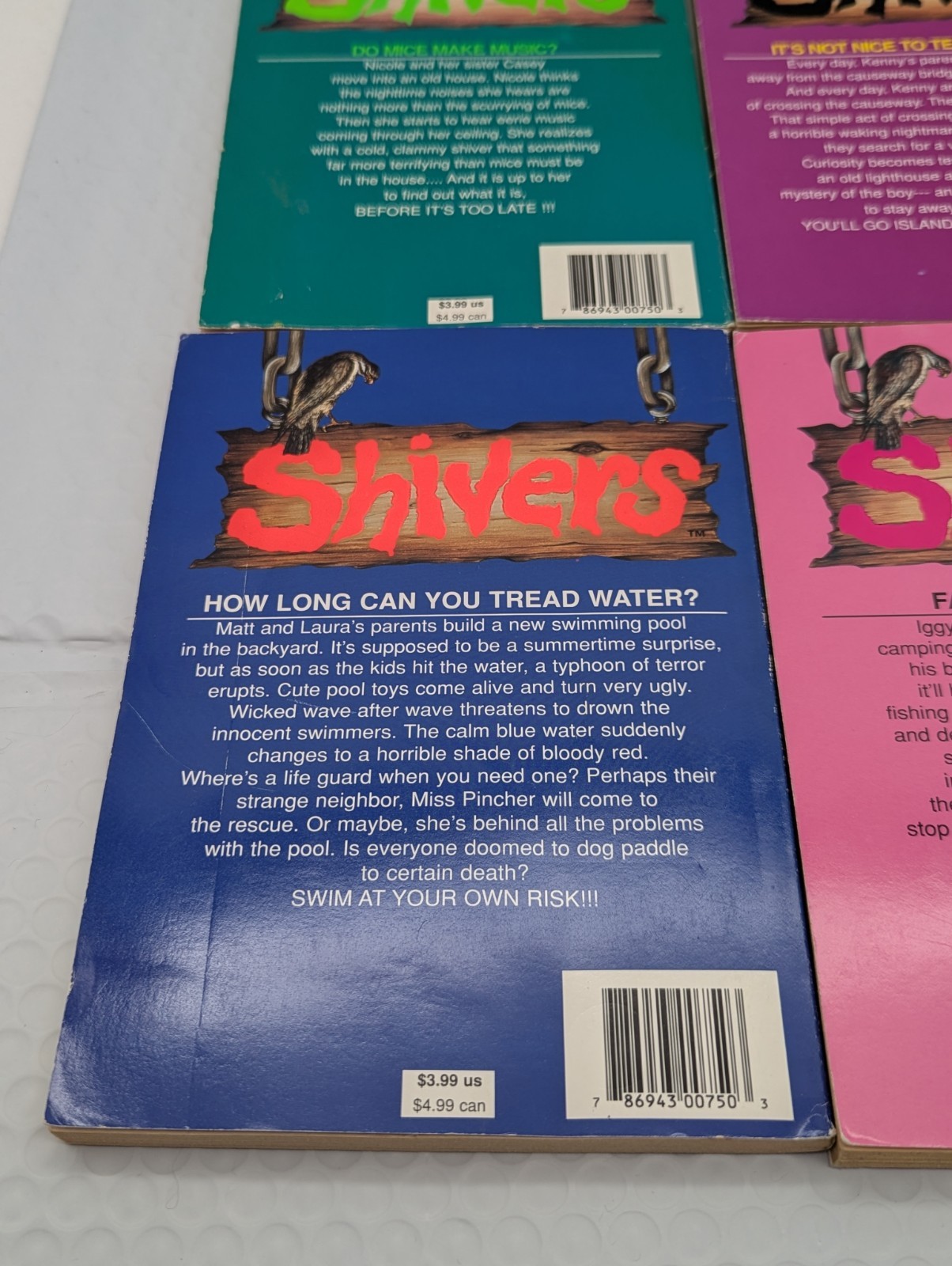Shivers M.D. Spencer 4 Book Lot 1 12 15 18 Horror 1990&rsquo;s