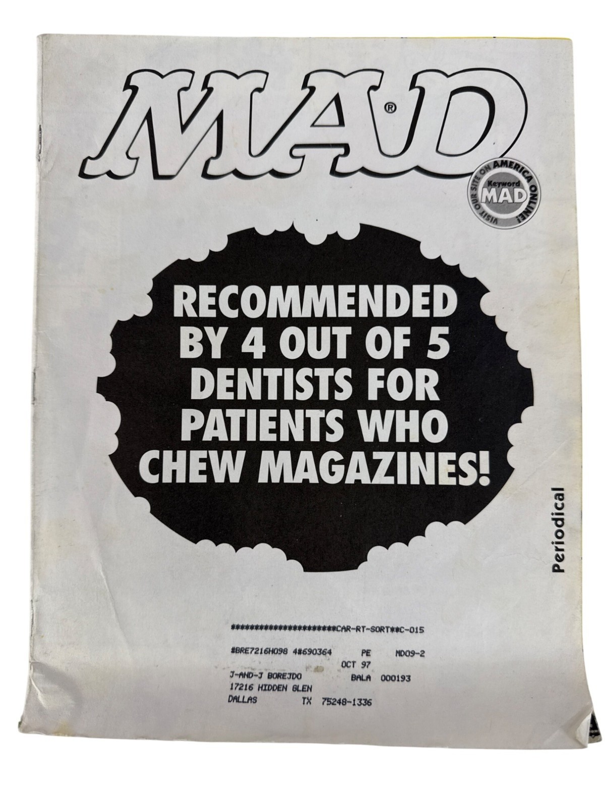 Mad Magazine no. 361 September 1997 « Go to Jail, Do not pass GO!