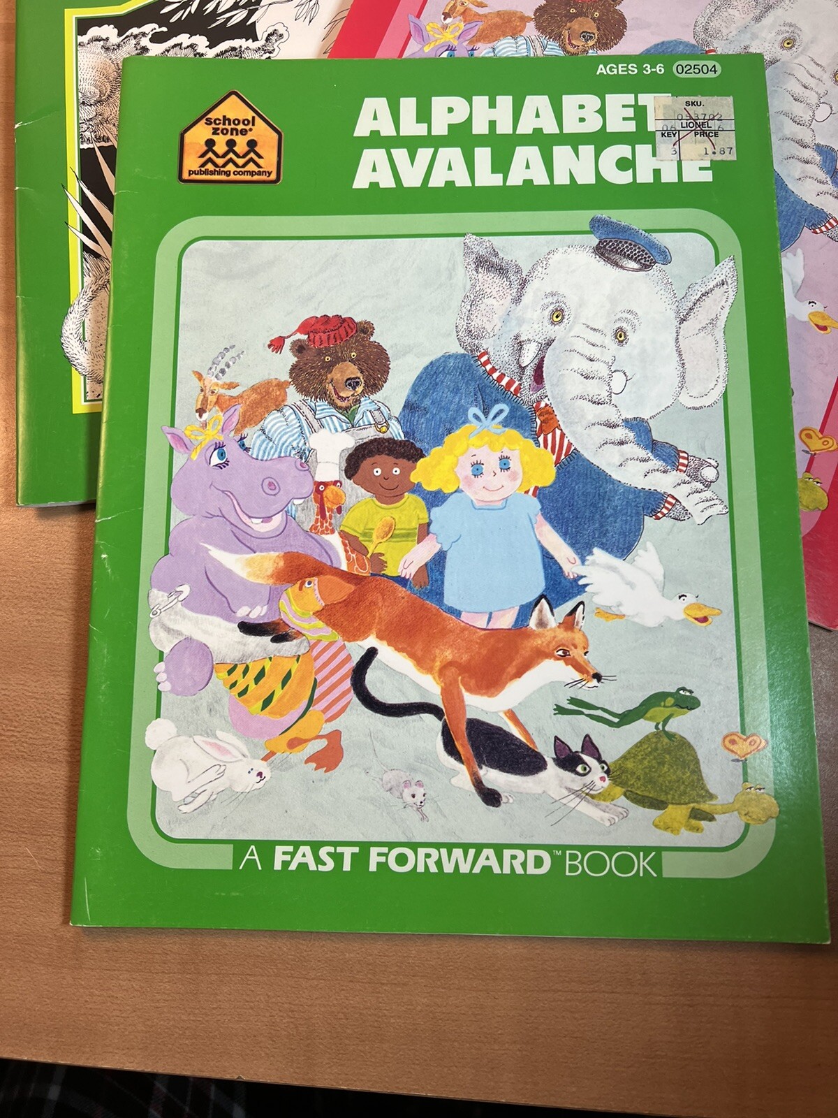 Collection of 3 1986 School Zone Publishing Company Workbooks Ages 3-8