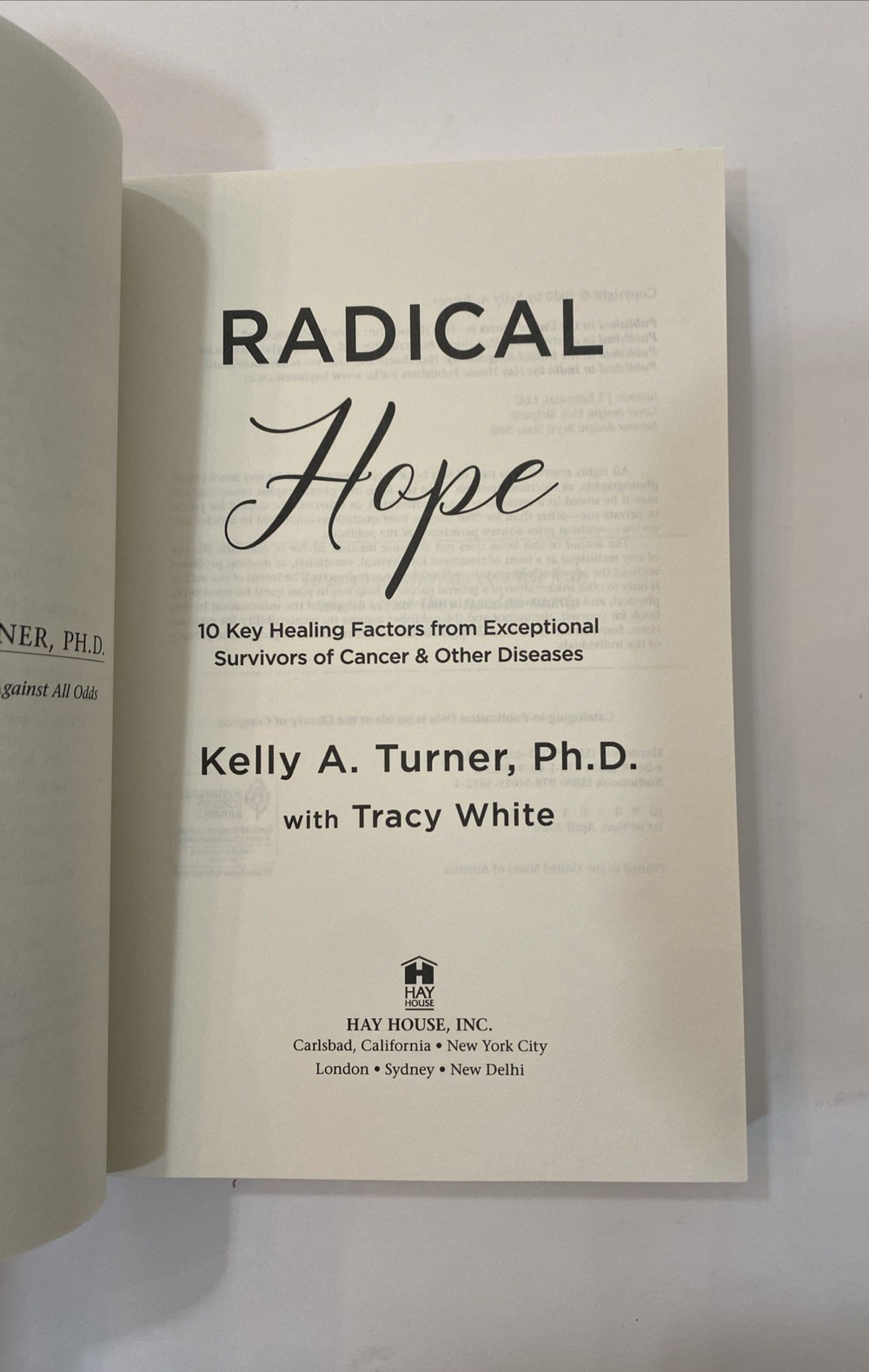 Radical Hope by Kelly A. Turner Ph.D