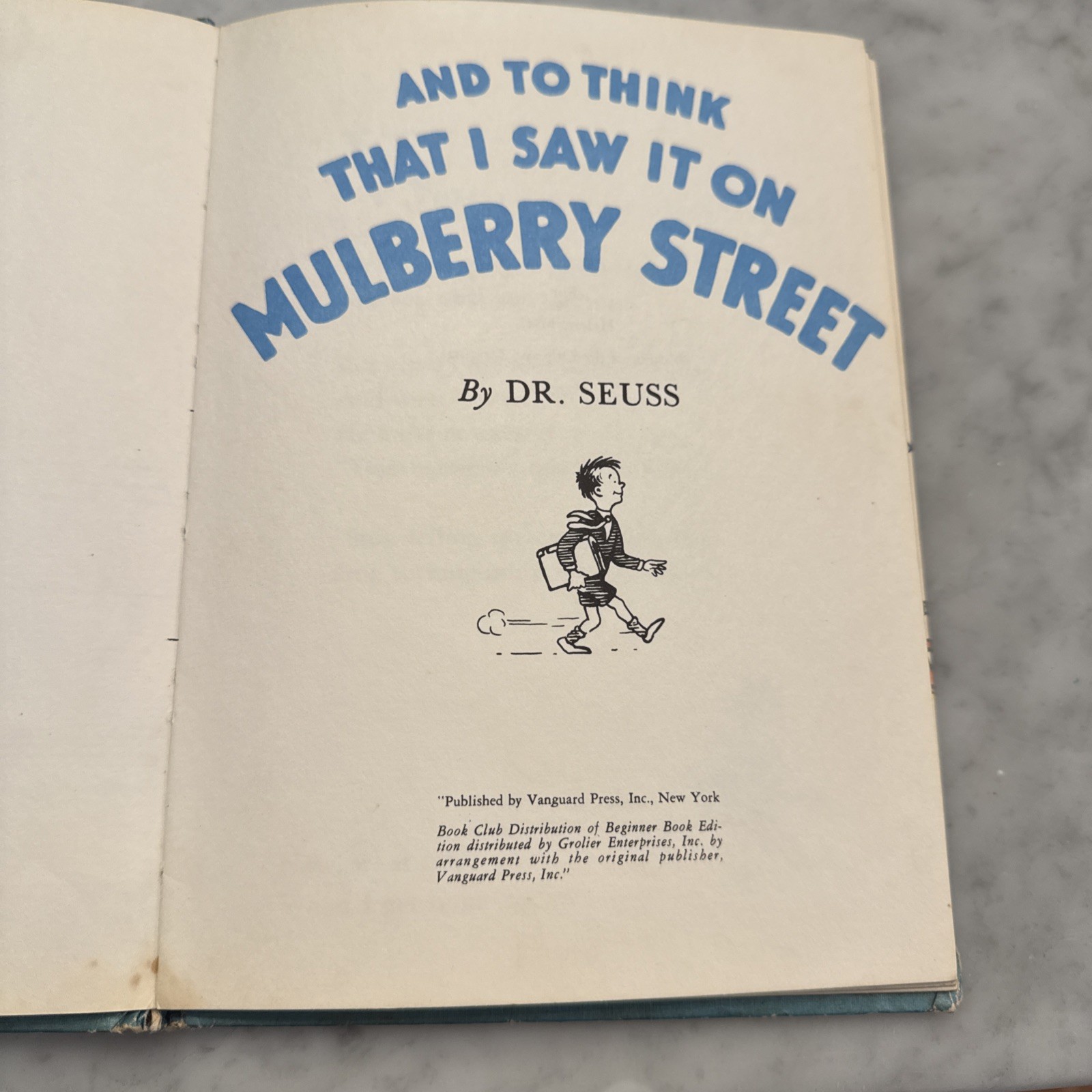 Lot of 4-DR. SUESS Books And to Think That I Saw It on Mulberry Street Hardcover
