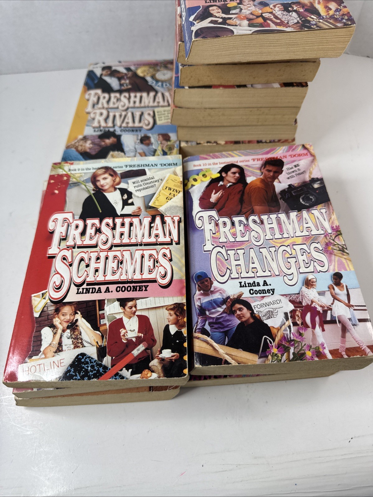 Vintage YA Freshman Dorm Series Lot of 16 Books 1990&rsquo;s Linda A. Cooney Paperback