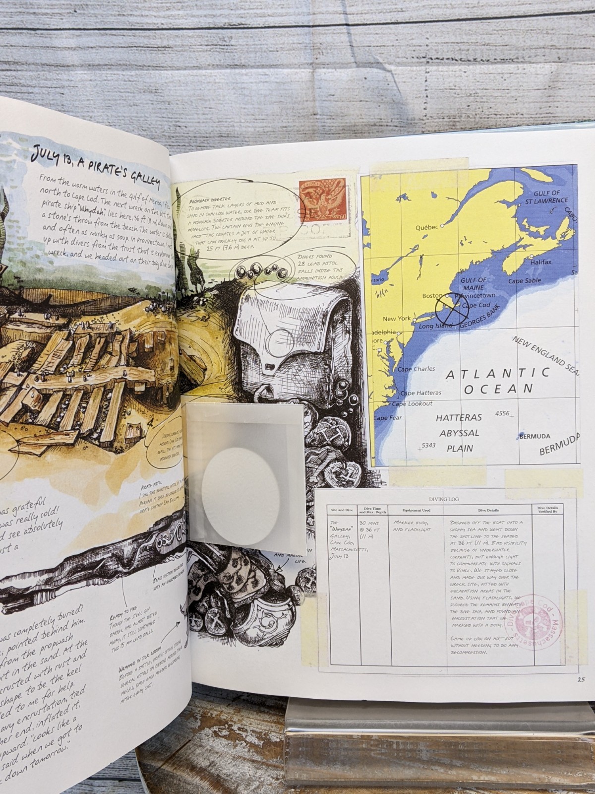Duncan Cameron&rsquo;s Shipwreck Detective With Compass & Dive Log HC