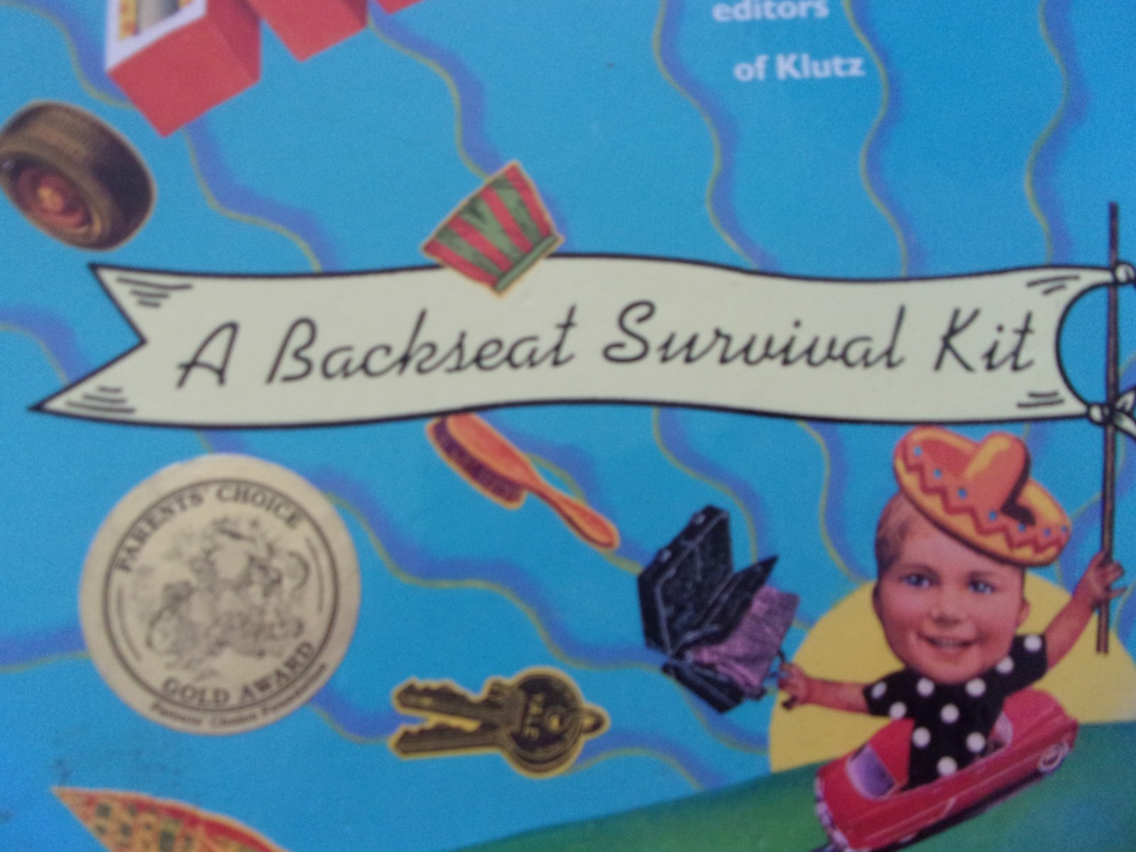 1990&rsquo;s Klutz Press Spiral Book KIDS TRAVEL A Backseat Survival Kit 47 Pages