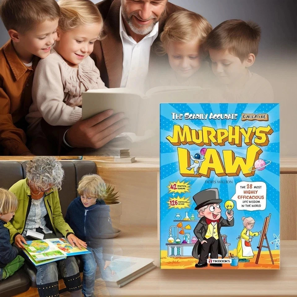 Murphy’s Law Illustrated Book 128 Pages Paperback Fun Learning Kids Gift USA