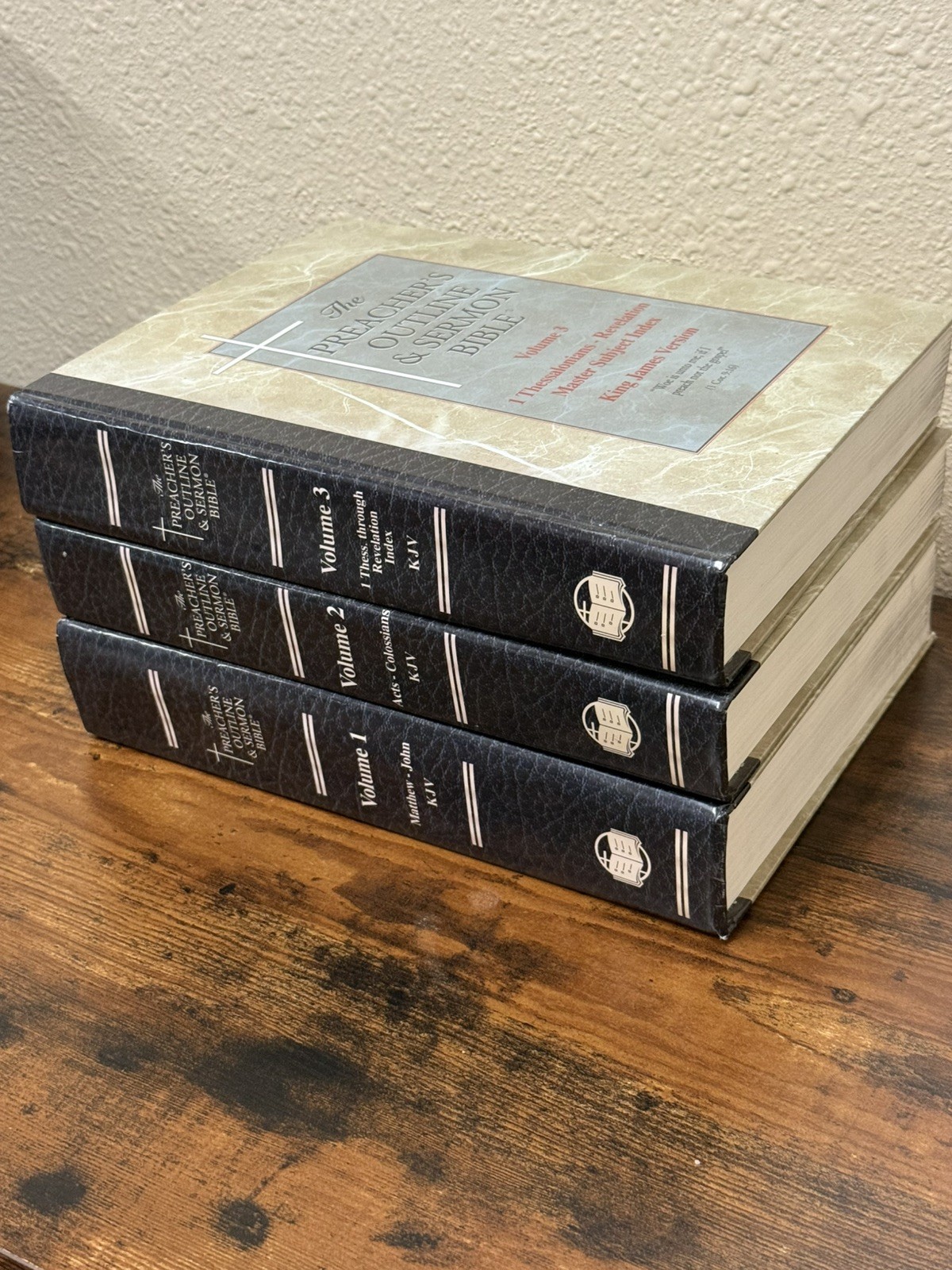 Preacher&rsquo;s Outline & Sermon Bible-KJV Hardcover Leadership 3 VOLUMES