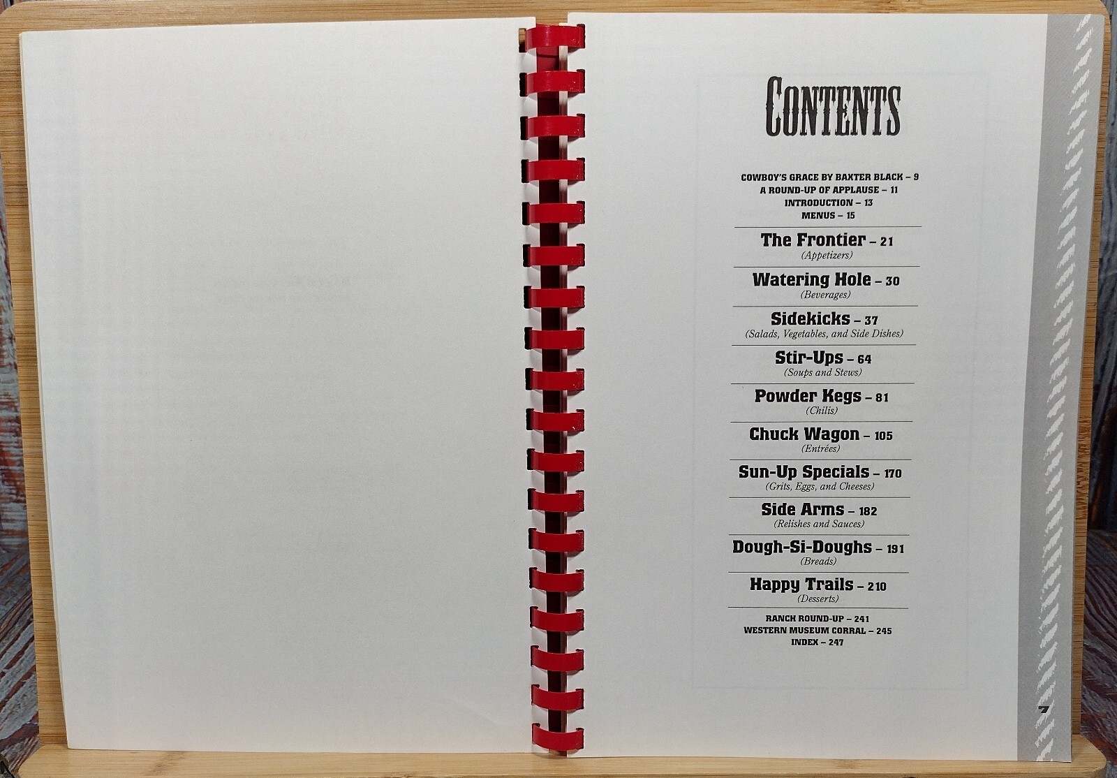 The All-American Cowboy Cookbook by Ken Beck & Jim Clark (1995, Spiral)