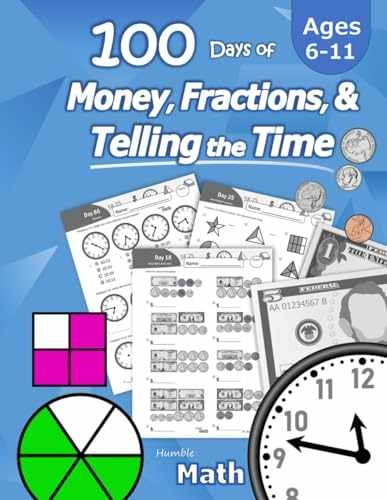 Humble Math – 100 Days of Money, – Paperback, by Math Humble – Very Good
