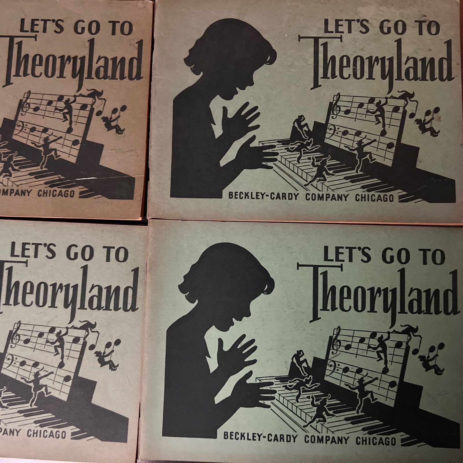 Let&rsquo;s Go To Theoryland Beckley Cardy Co. Chicago VTG Childrens Music Theory Book