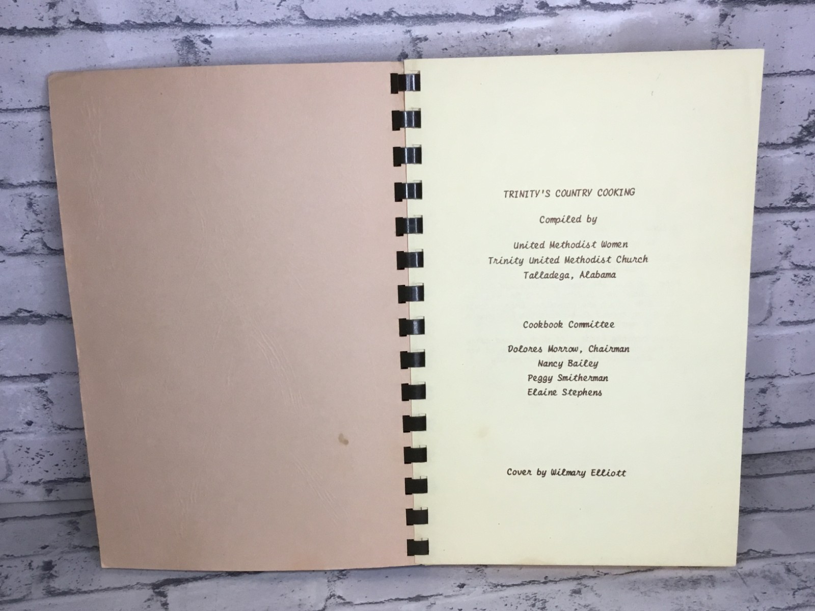VTG 1984 Trinity&rsquo;s Country Cooking Talladega AL. used 241 pages