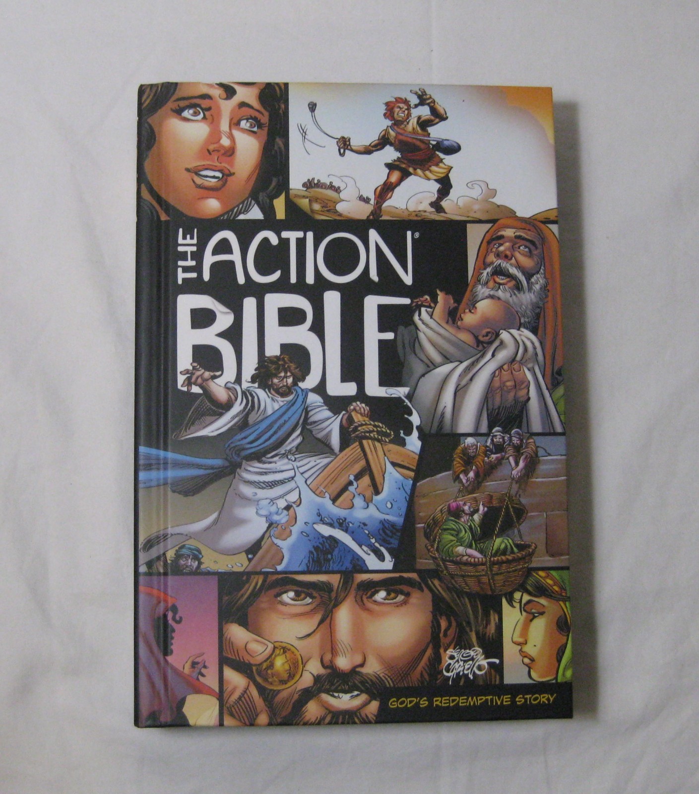 The Action Bible God&rsquo;s Redemptive Story Illust Sergio Cariello 2020 *1st Edition