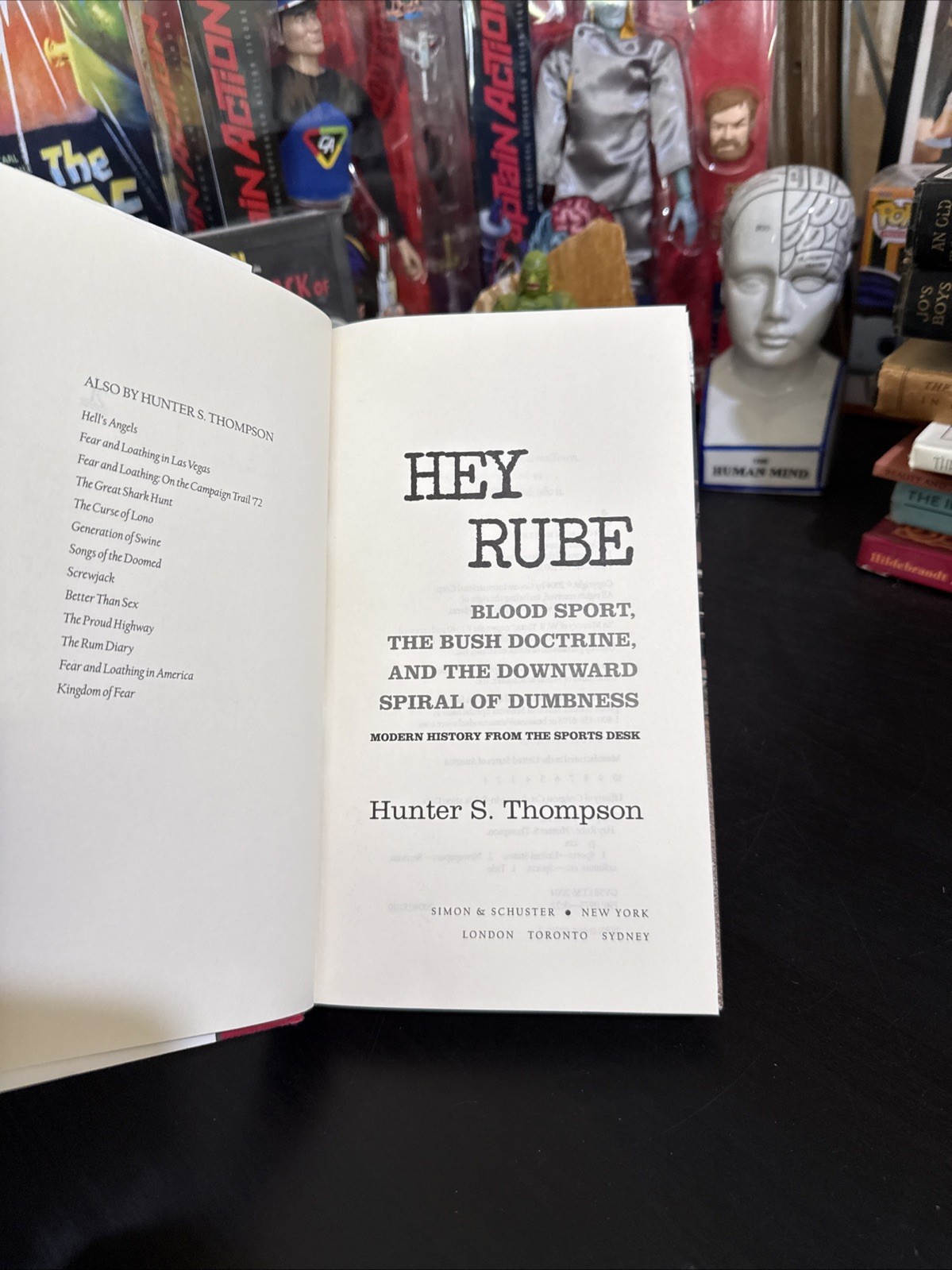 HEY RUBE Hunter S. Thompson Hardcover DJ First Edition 1st Printing Gonzo 2004