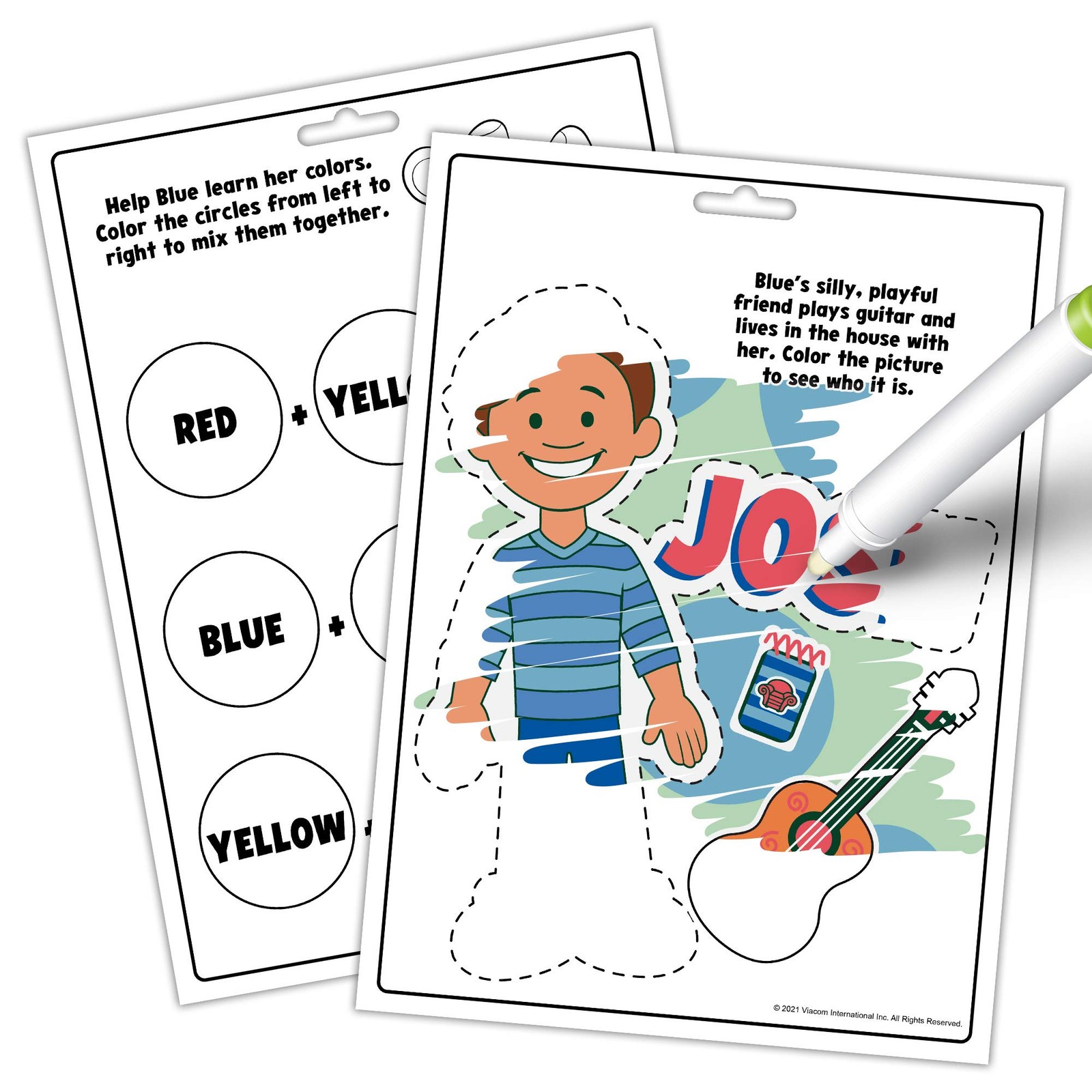 Nickelodeon Blue&rsquo;s Clues and You 16-Page Imagine Ink Coloring B Toy