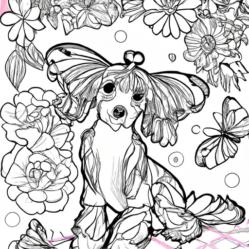 Chinese Crested The Coloring Book so Cute 100 pages Fun For all Ages No 4 of 20