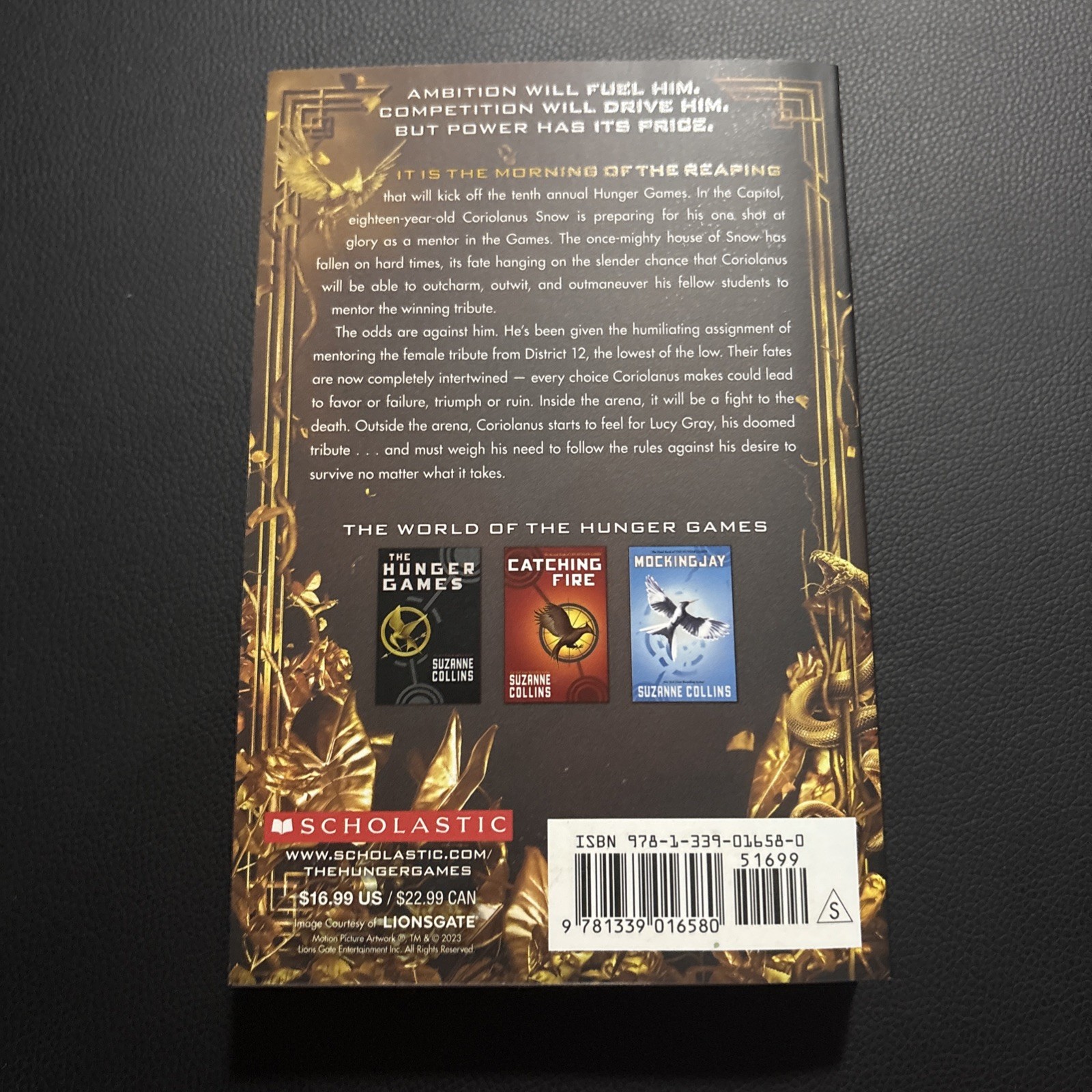 The Hunger Games The Ballad Of Songbirds & Snakes Paperback Book