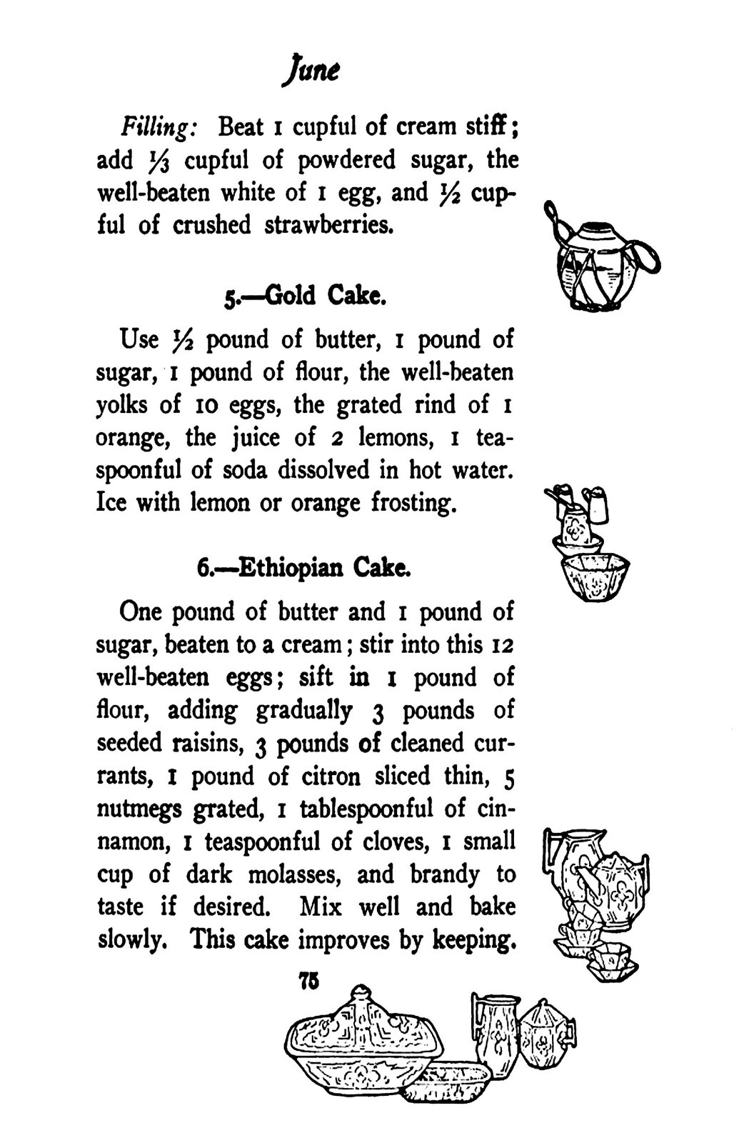 « 1904 » 365 Cakes and Cookies Vintage Cook Book 179 Pages