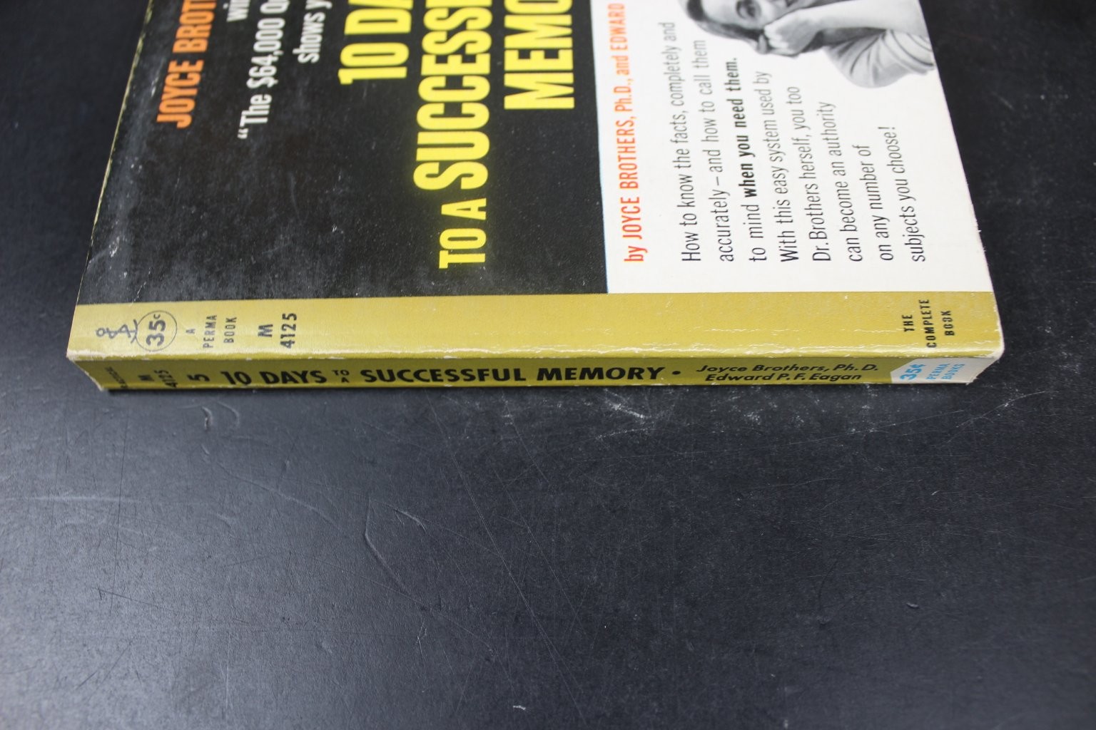 10 Days to a Successful Memory Joyce Brothers 1959 Permabook Psychology PB