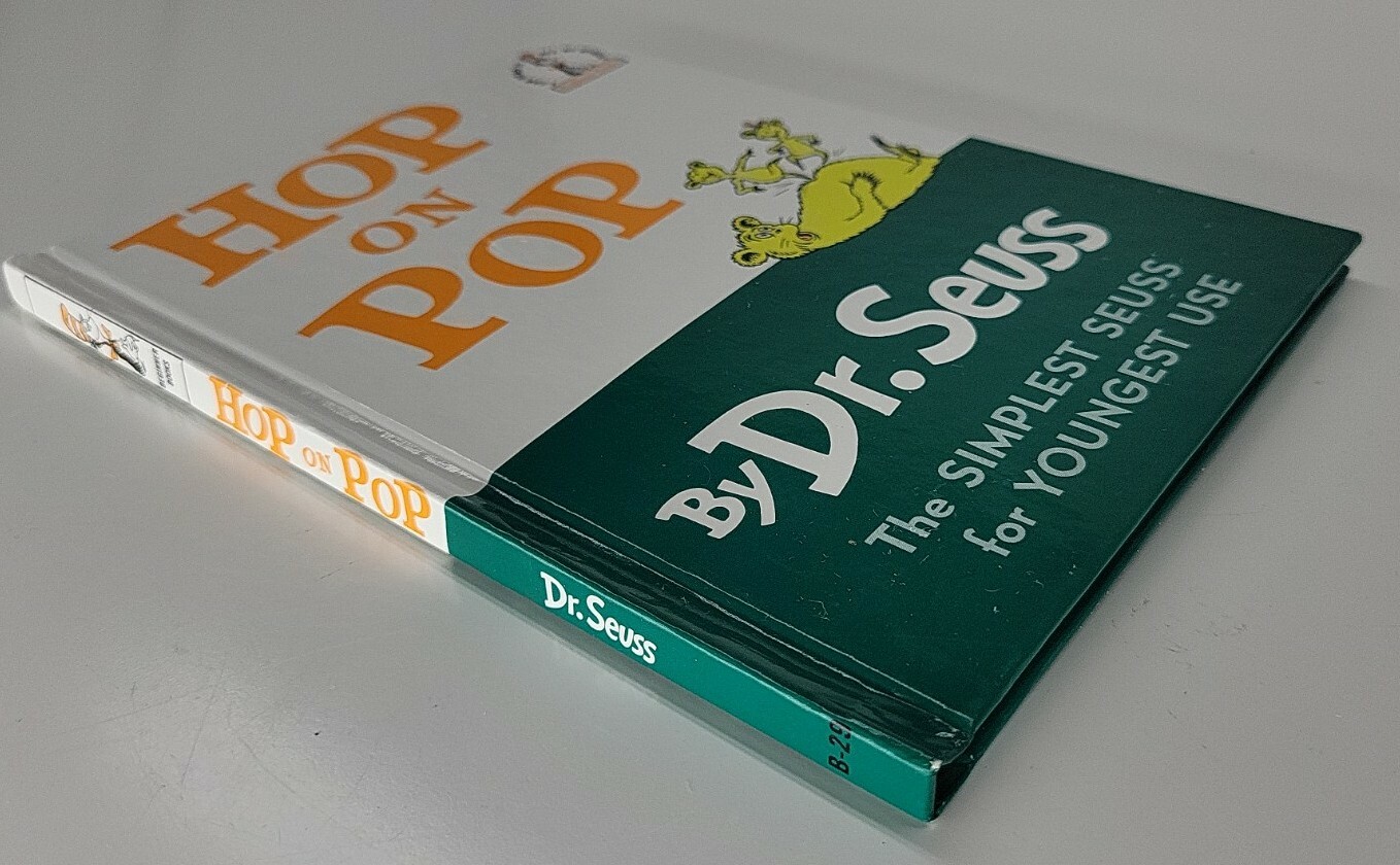 Hop On Pop Hardback Dr. Seuss EXCELLENT 7&Prime;x 9&Prime; Beginner Books Simplest Use