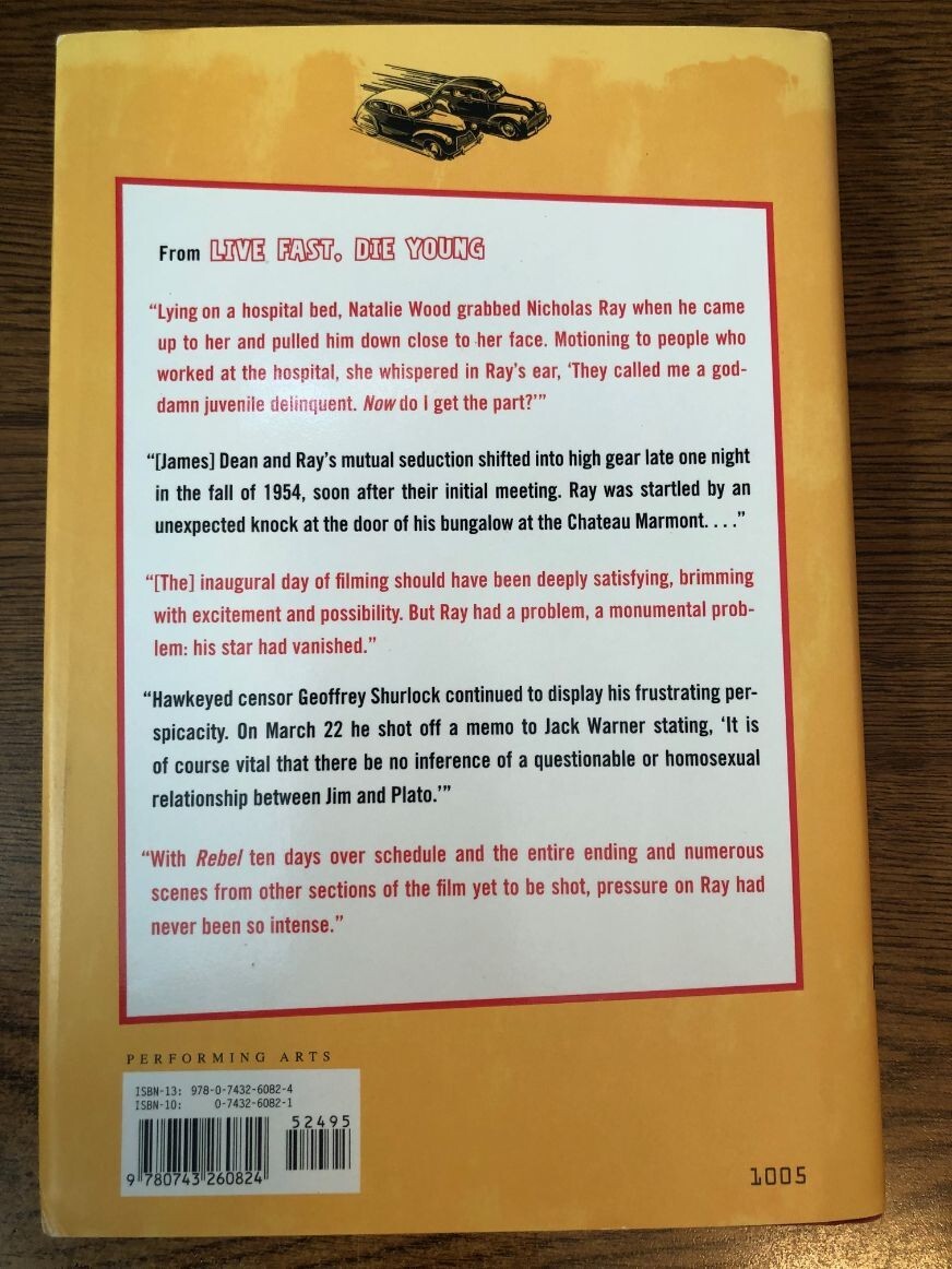 James Dean Live Fast, Die Young:Making Rebel Without a Cause HC Book New