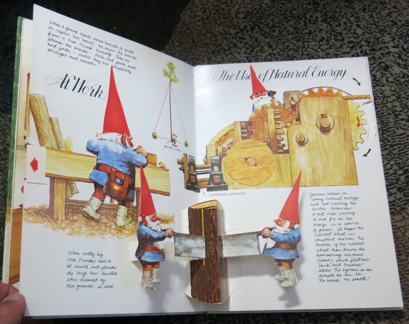 The Pop-Up Book of Gnomes – 1979 Hardcover Rien Poortvliet