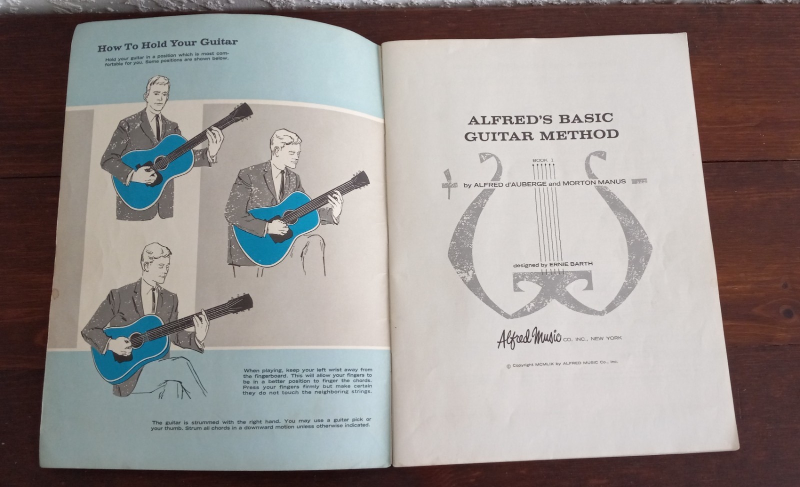 Vintage 1959 Alfred&rsquo;s Basic GUITAR Method #1 47 Pages