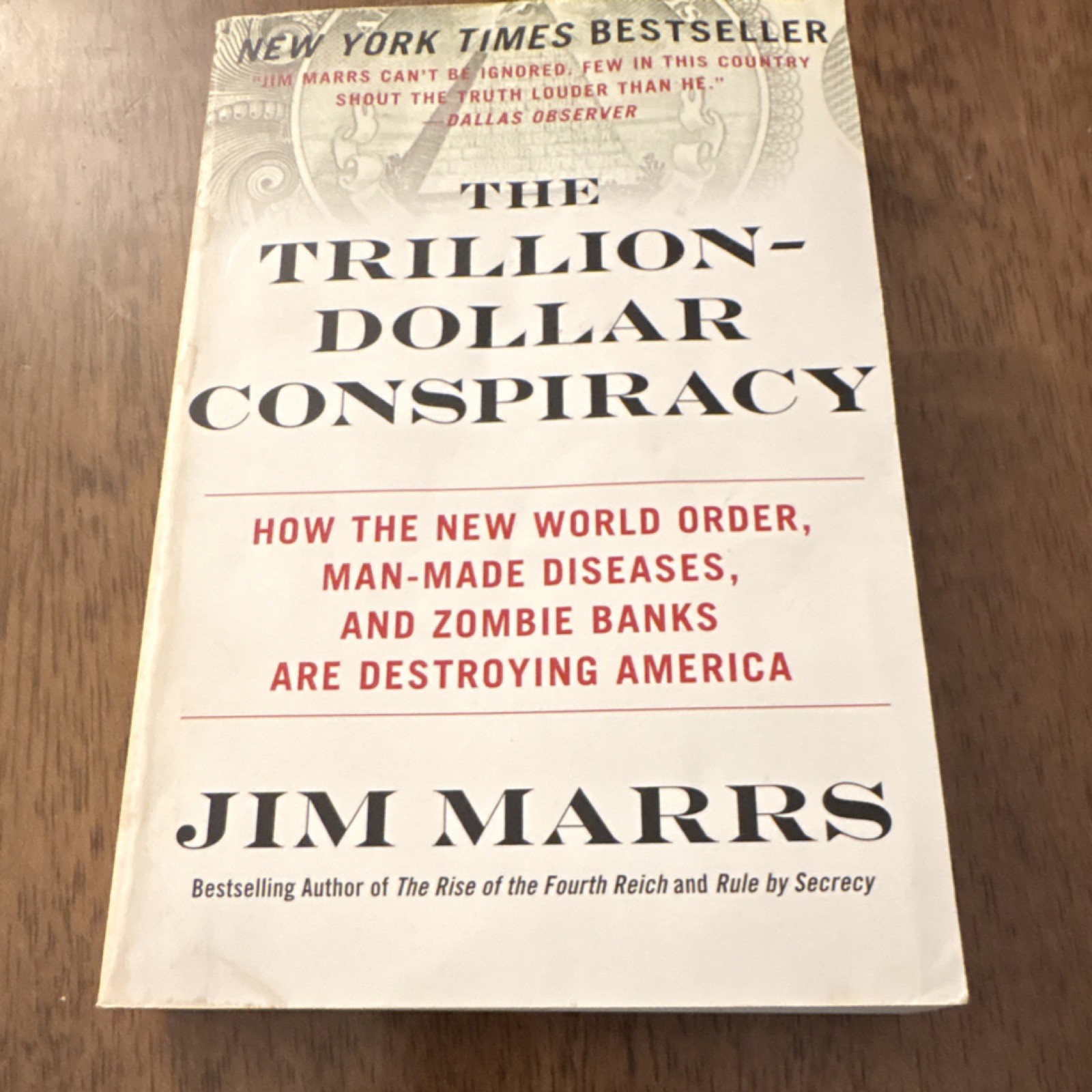The Trillion-Dollar Conspiracy Jim Marrs Paperback Harper Political Science