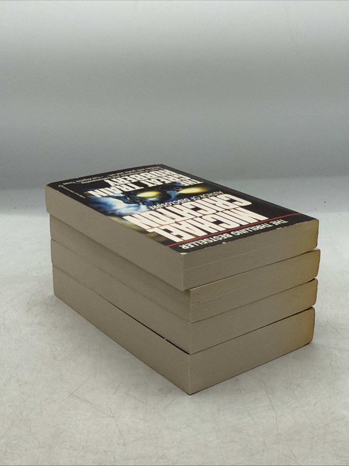 Vintage Michael Crichton Classic Thrillers 4 Book Box Set Andromeda Terminal ++