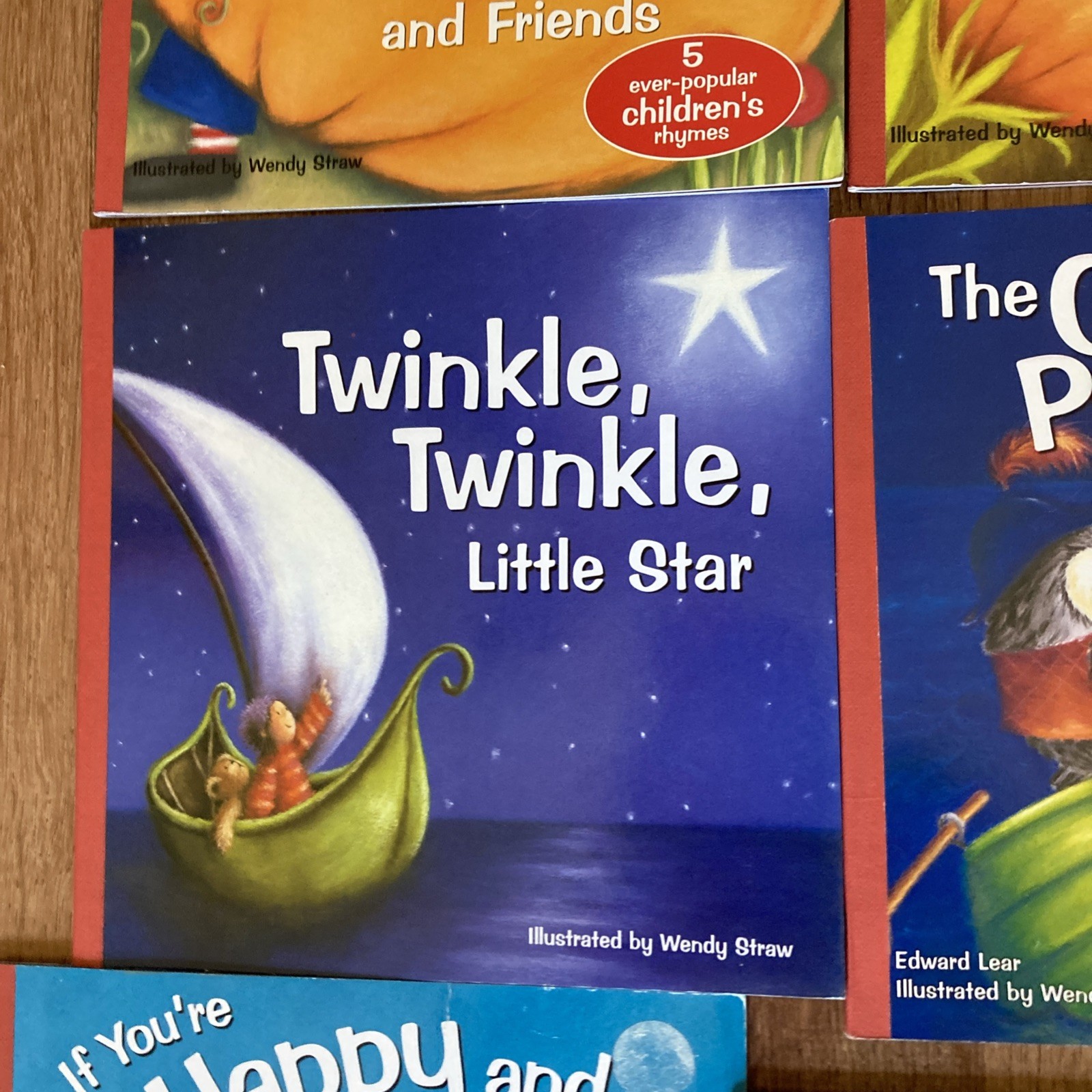 WENDY STRAW preschool Childrens books Nursery Rhymes lot 13 Homeschool Songs-EUC
