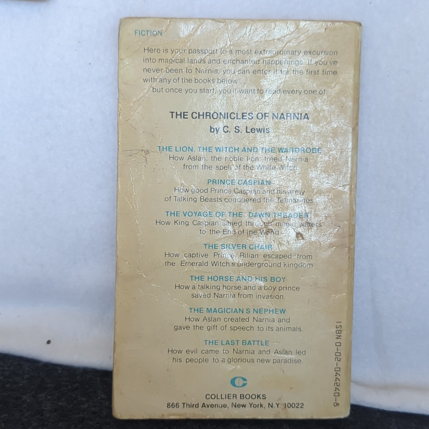 CHRONICLES OF NARNIA C.S. LEWIS Collier Books Paperback Set