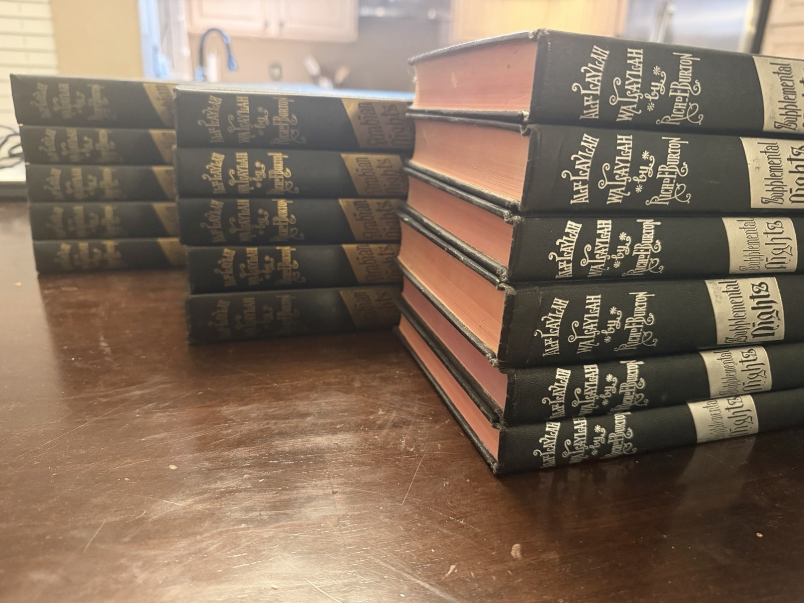 Richard F. Burton Arabian Nights Illustrated Hardcover Multi-Volume 16 Set Black